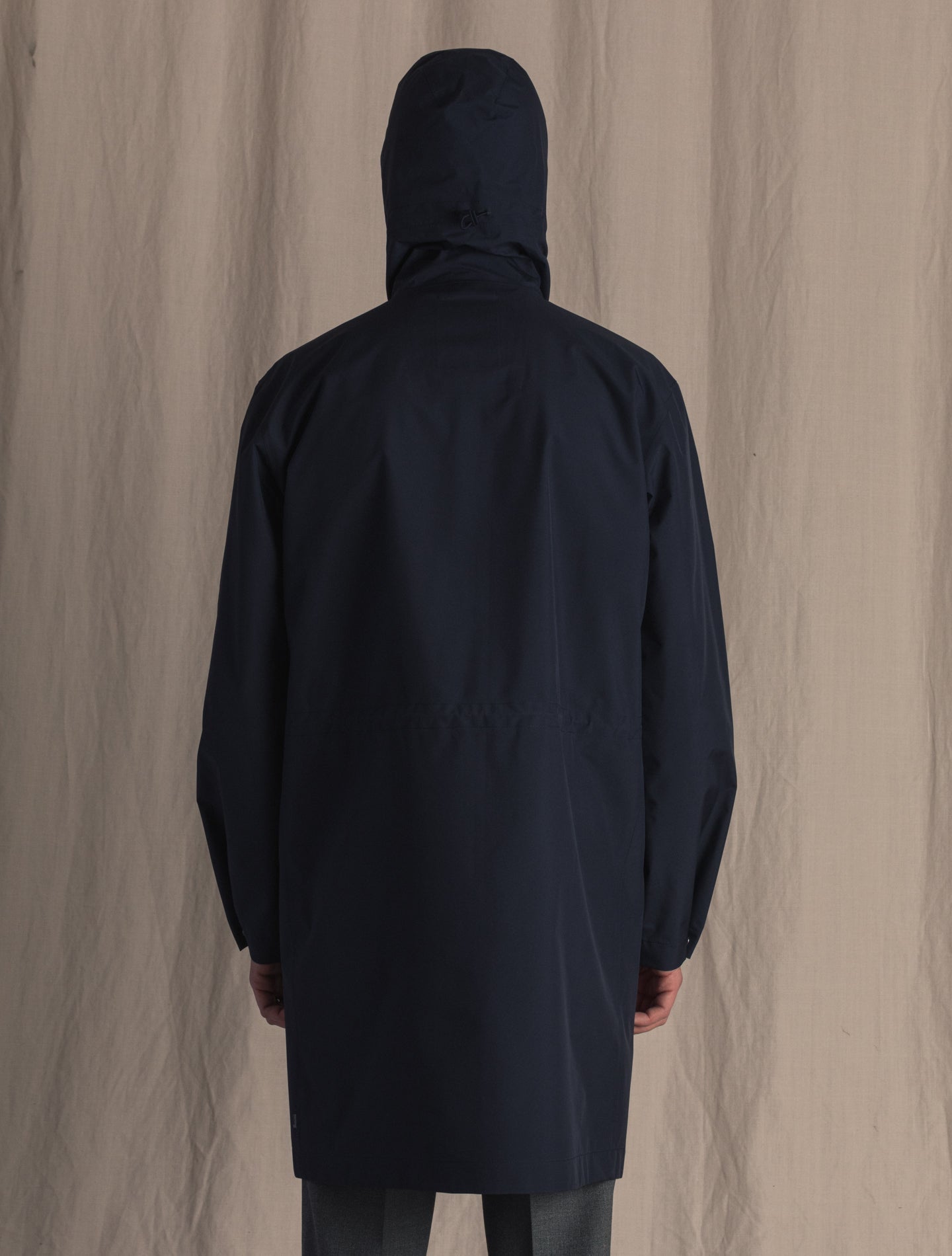 Laminar Hooded Rain Coat Navy Herno Outerwear 46