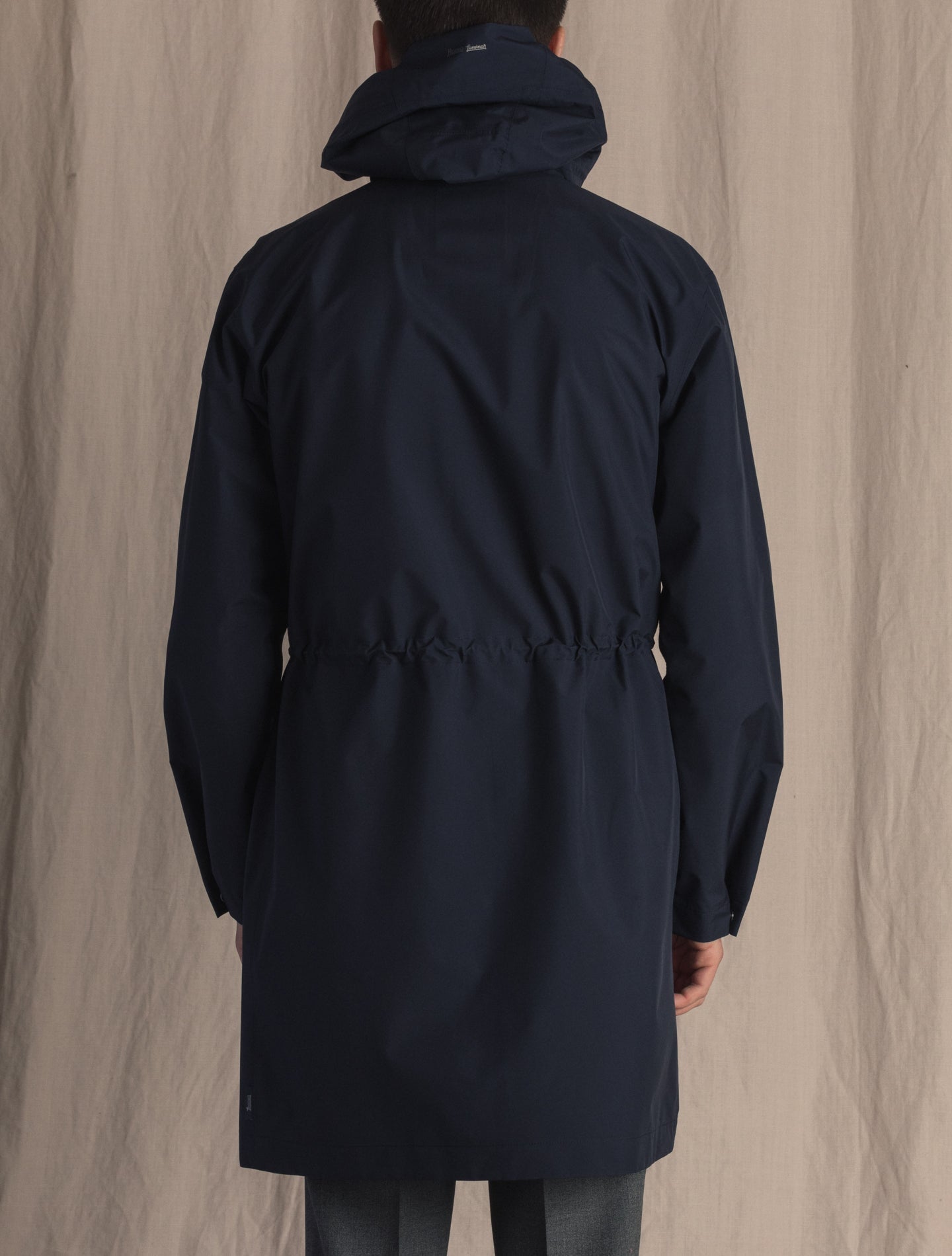Laminar Hooded Rain Coat Navy Herno Outerwear 46