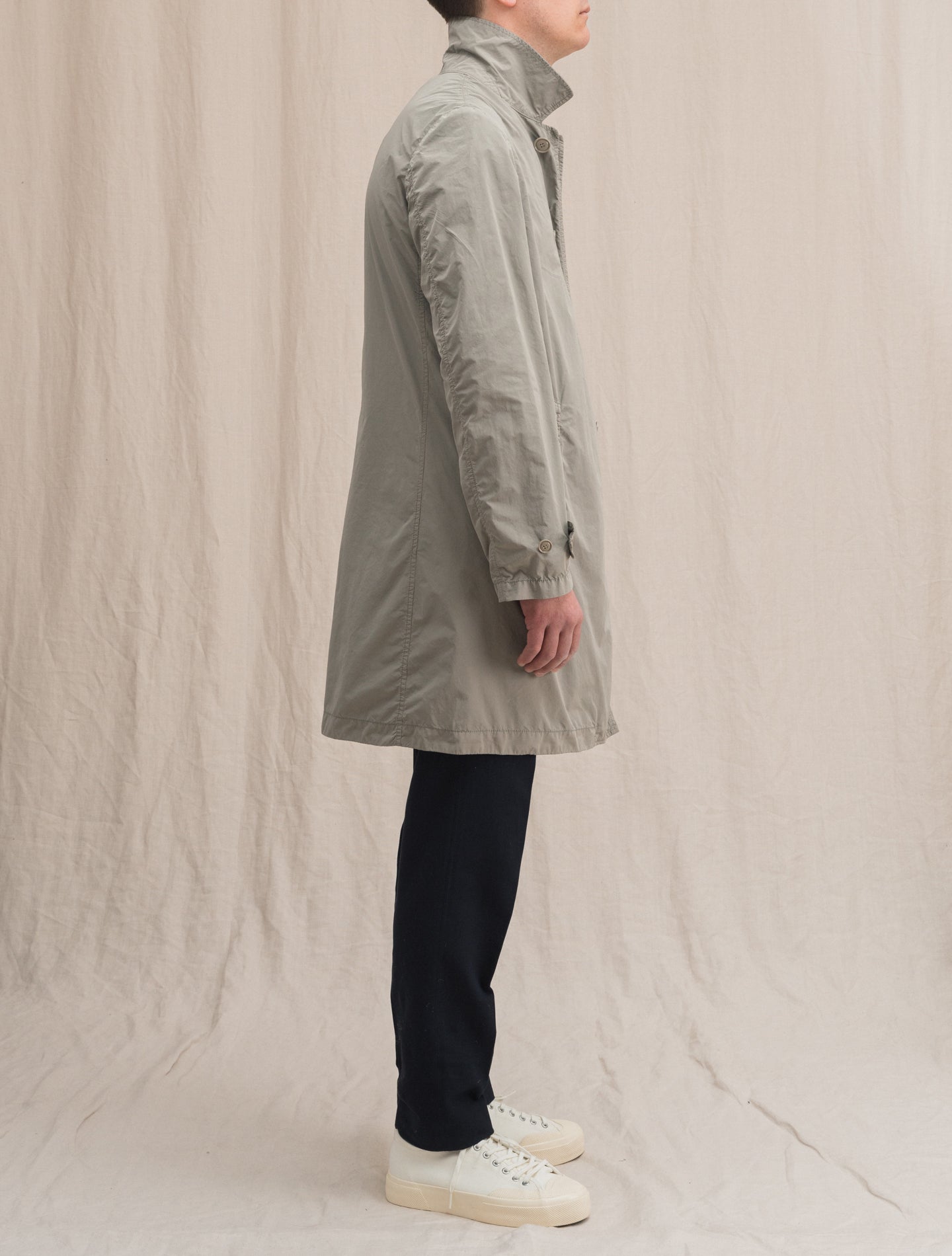Lemon Water Repellent Raincoat Beige Aspesi Outerwear XS