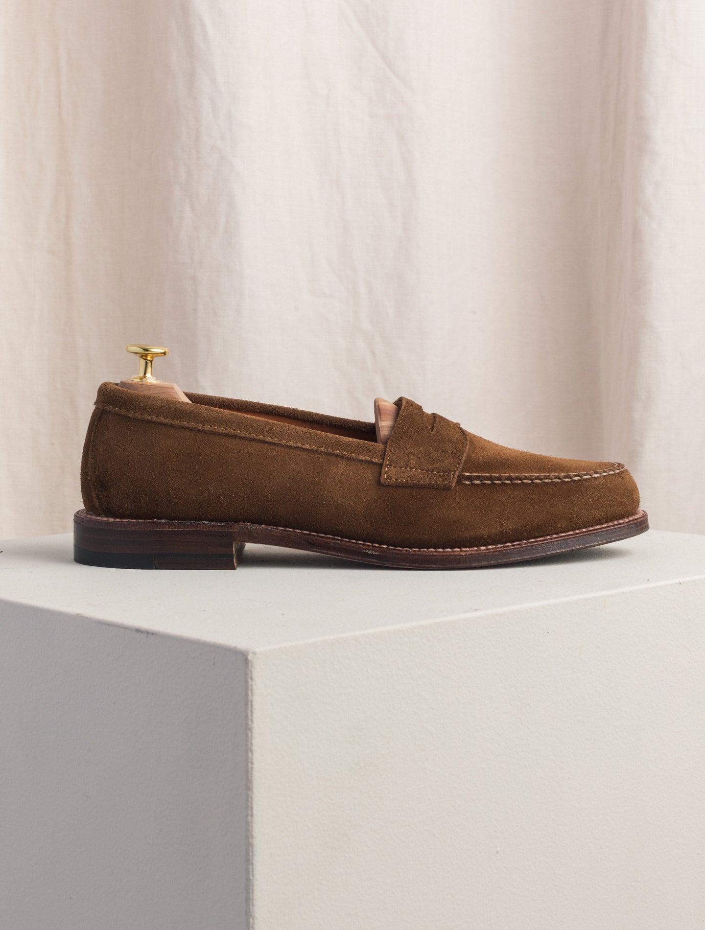 LHS Suede Penny Loafer Alden Loafers US 6