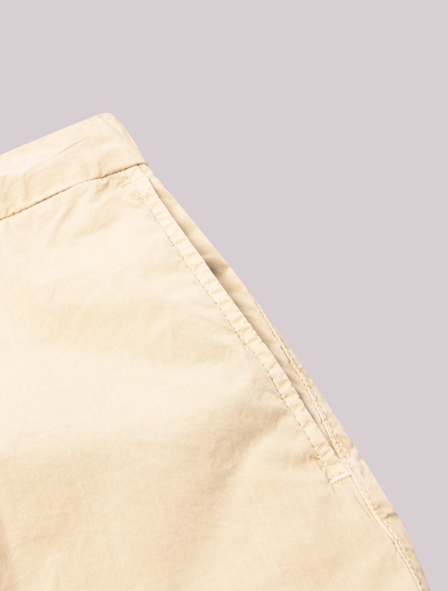Light Weight Cotton Drawsting Shorts Beige Incotex Shorts 30