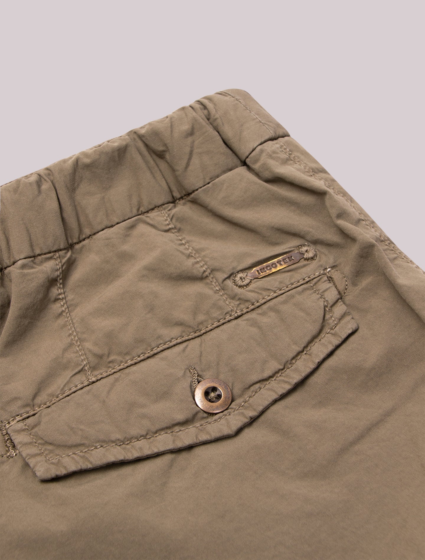 Light Weight Cotton Drawsting Shorts Green Incotex Shorts 30