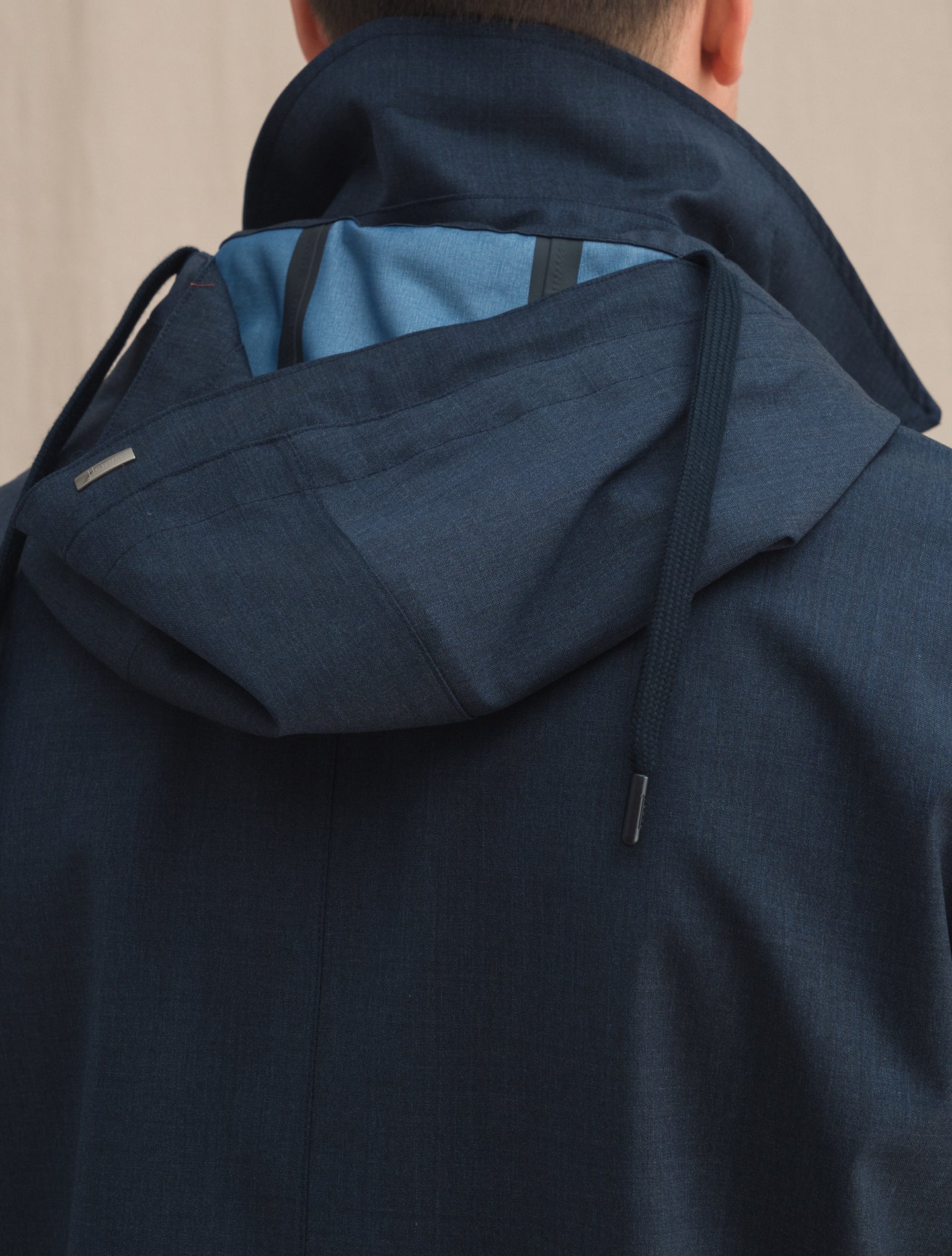 Loro Piana Storm System Rain Coat Navy Herno Outerwear 48