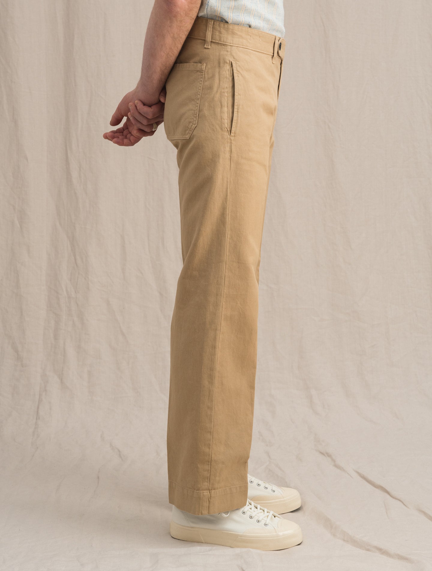 Marlin2 Cotton Linen Trouser Beige Massimo Alba Trousers 46