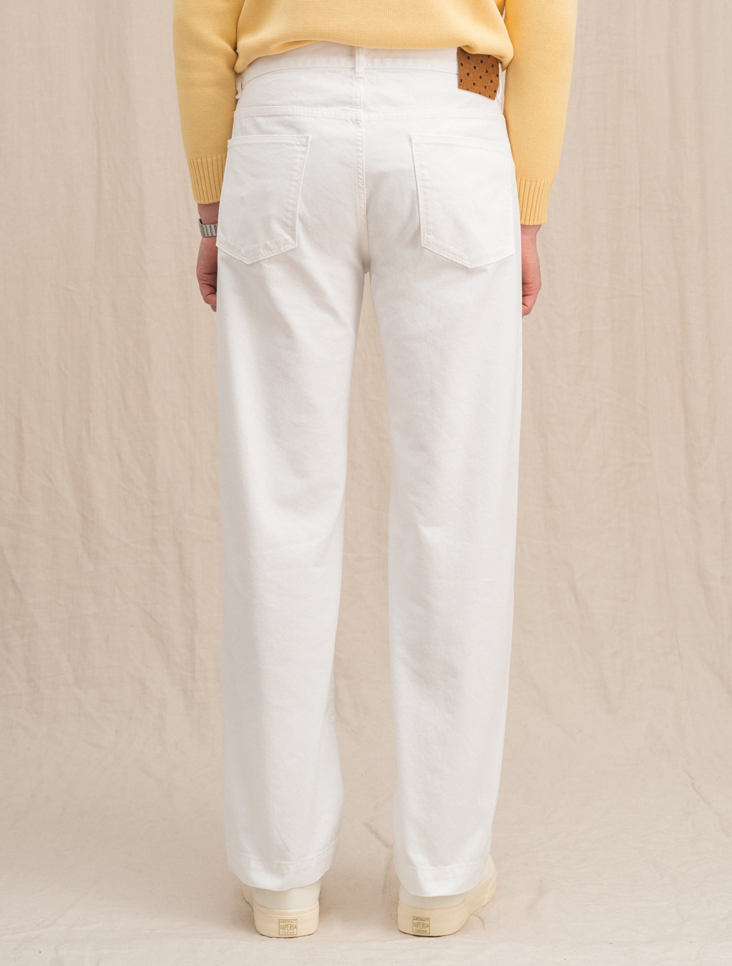 Oceano Wide legged Trouser White Massimo Alba Trousers 31
