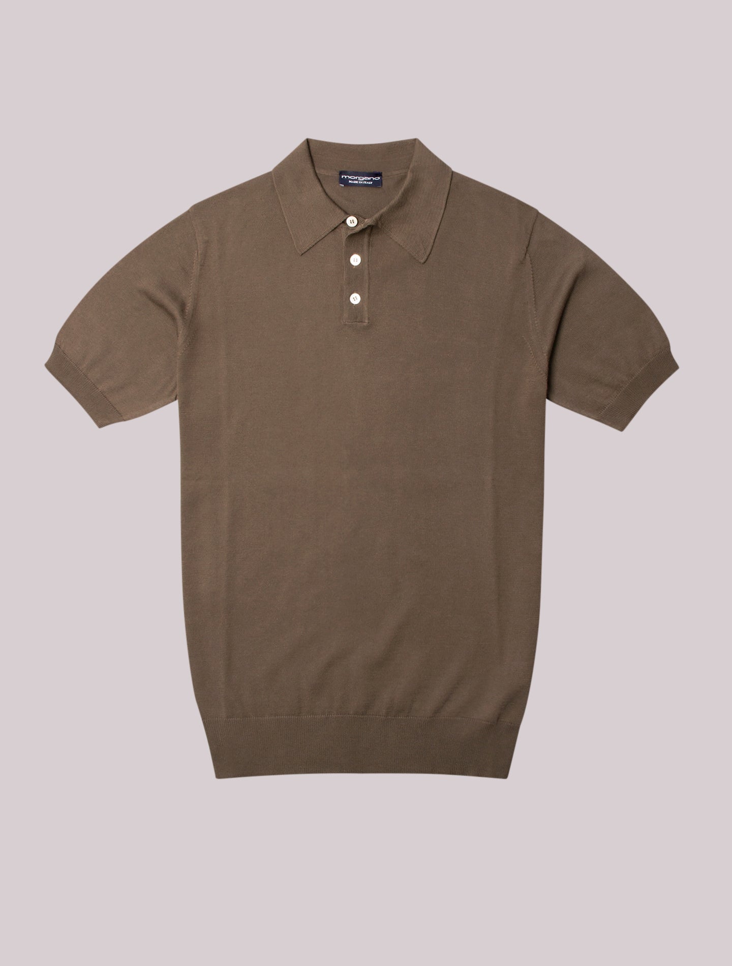 Short Sleeve Knitted Polo Shirt Military Morgano Polo shirts 46