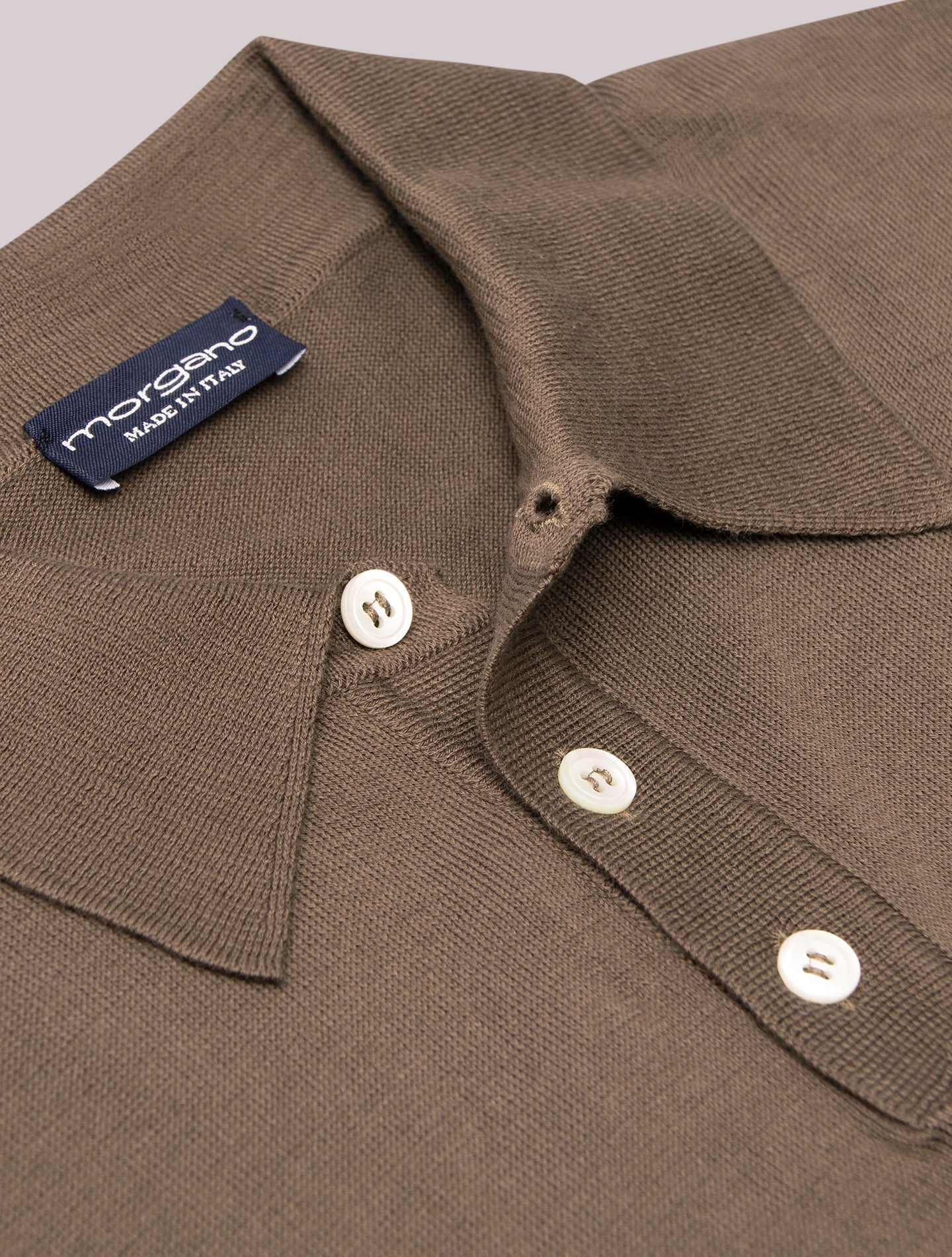 Short Sleeve Knitted Polo Shirt Military Morgano Polo shirts 46