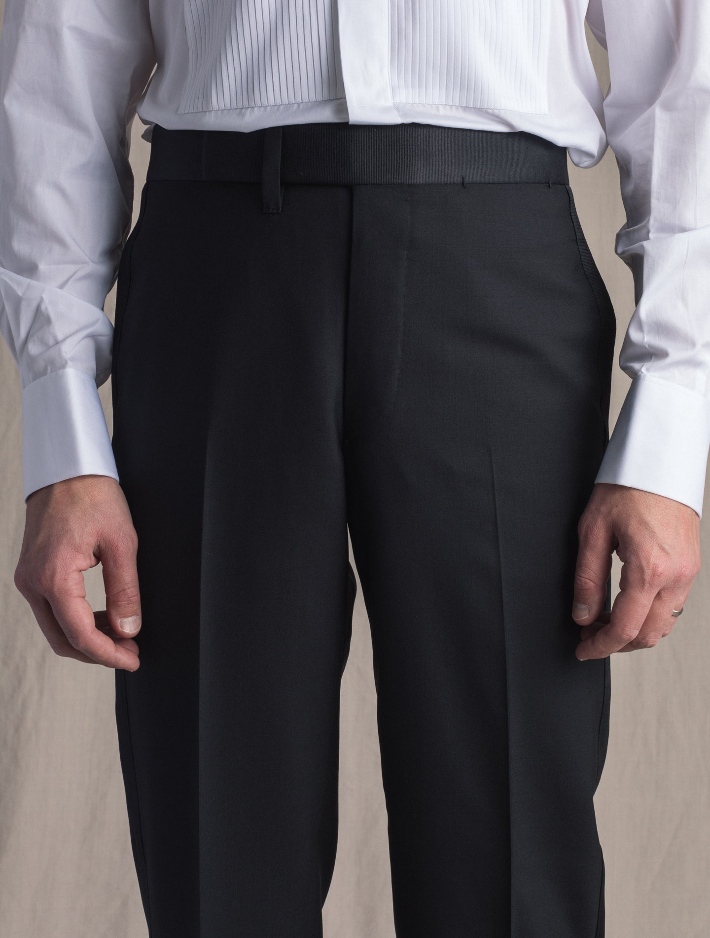 Single Breasted Tuxedo Black Cesare Attolini Suits 46