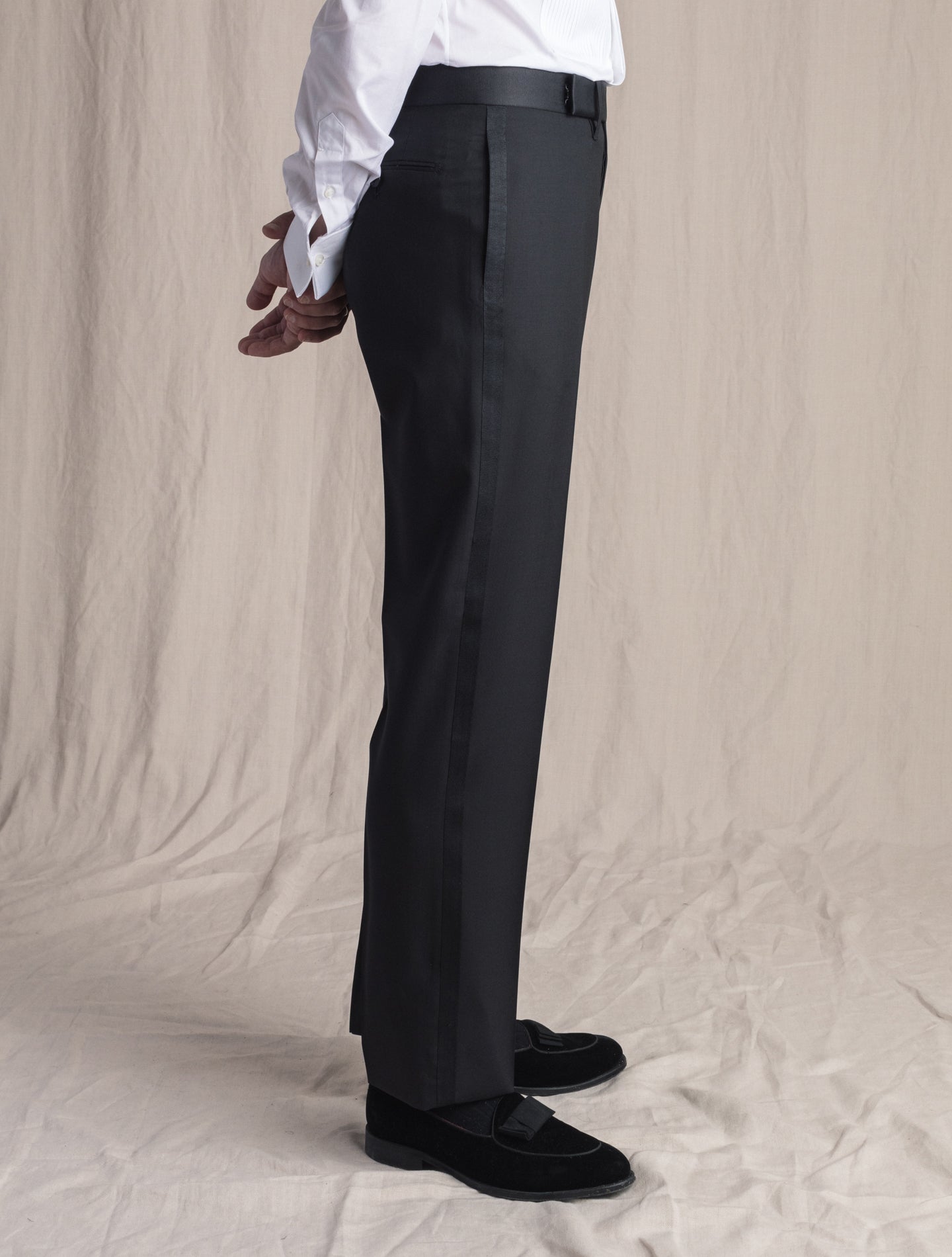Single Breasted Tuxedo Black Cesare Attolini Suits 46