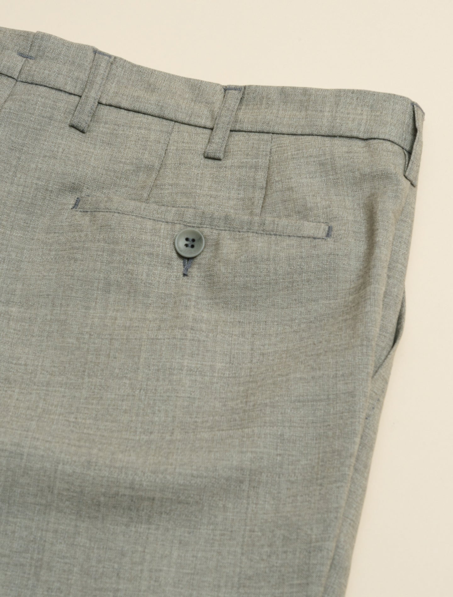 191 Pleated Fresco Wool Trousers Greige Rota Trousers 48