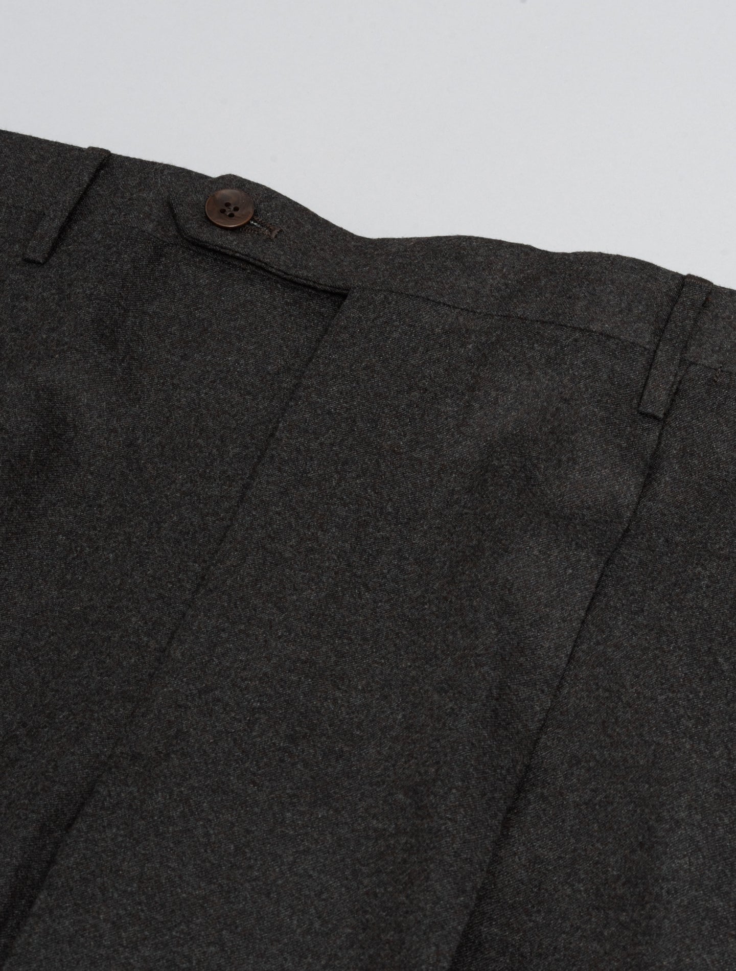 191 Pleated Wool Cashmere Trousers Brown Rota Trousers 48