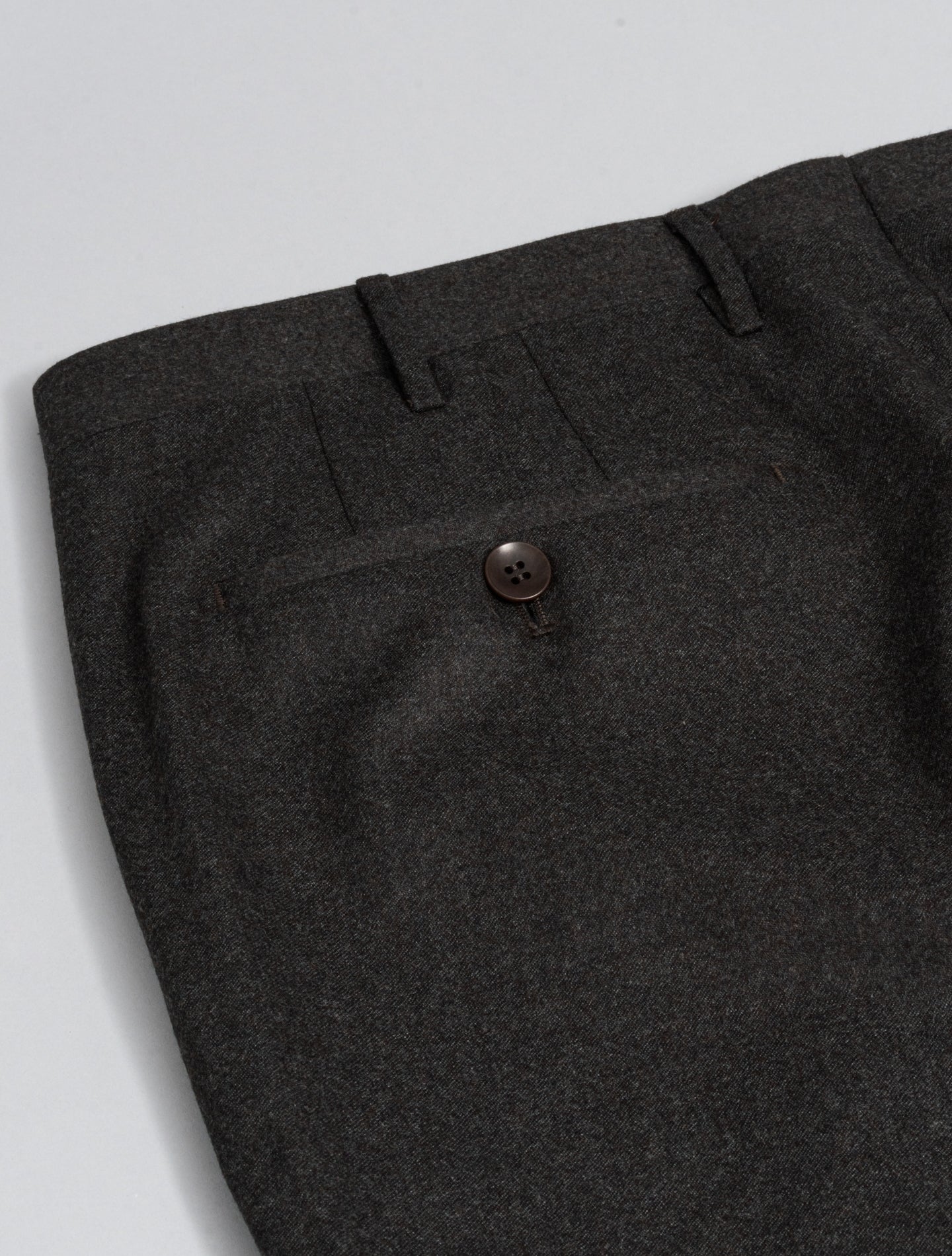 191 Pleated Wool Cashmere Trousers Brown Rota Trousers 48