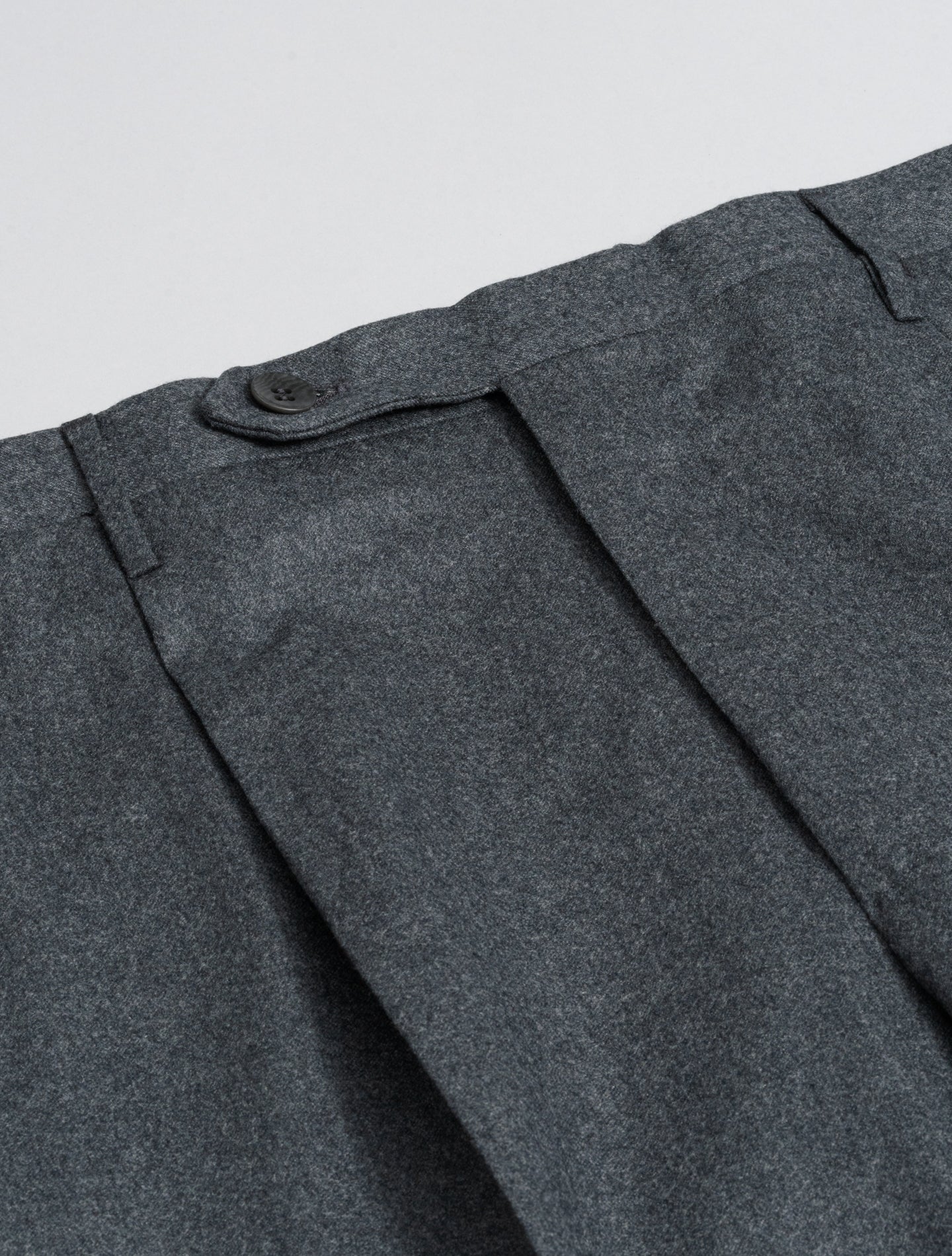 191 Pleated Wool Cashmere Trousers Grey Rota Trousers 48