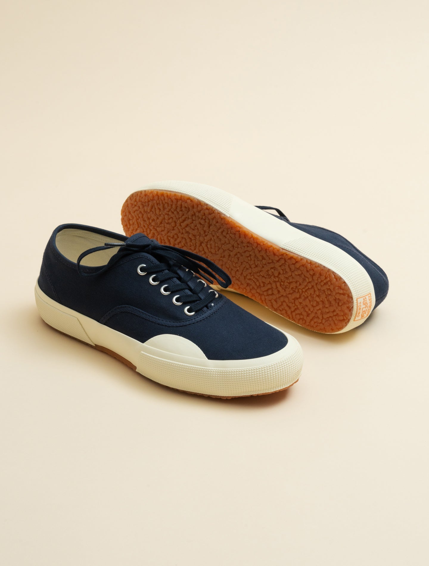 2430 Artifact Deck Canvas Sneaker Navy Superga Sneakers 40