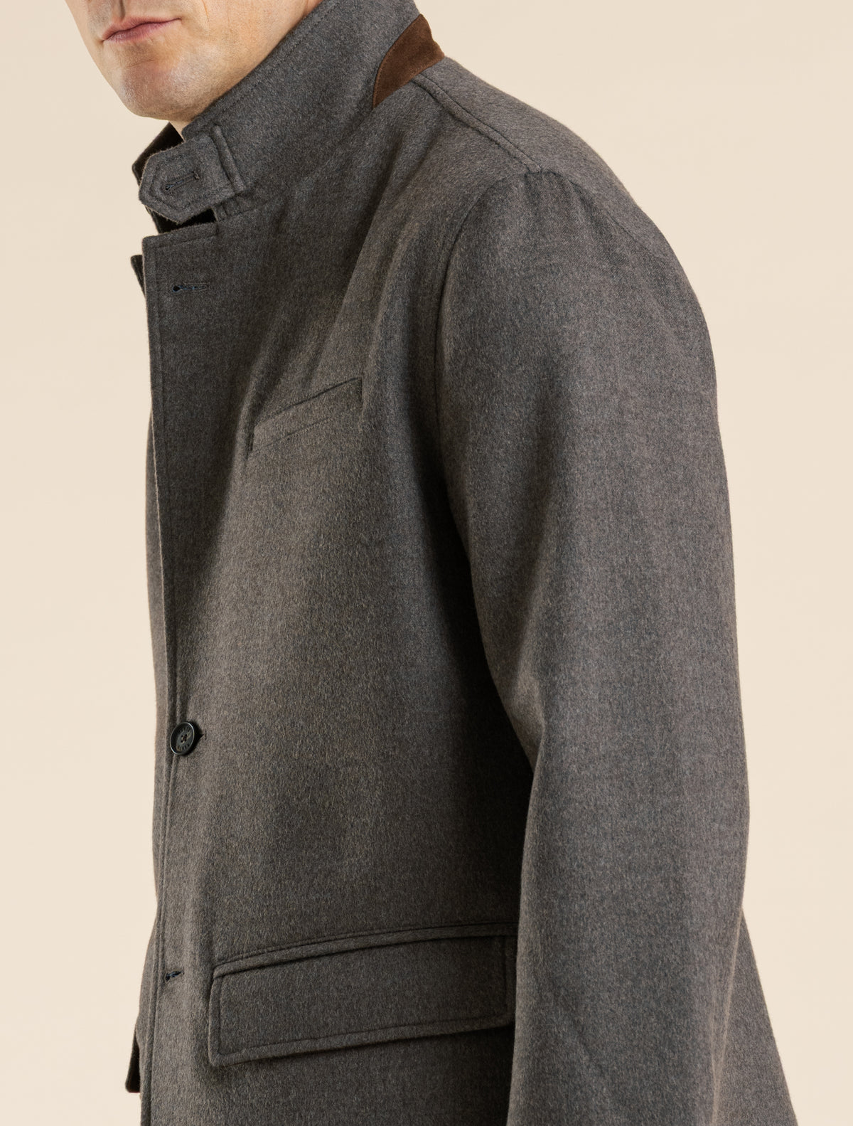 Lumen Loro Pana Capolavoro Double Wool Jacket Taupe