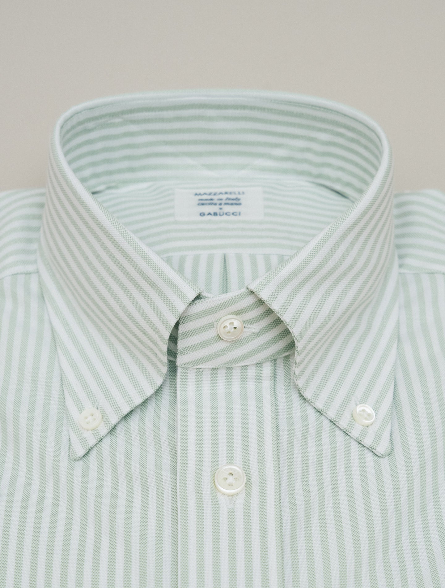 Cotton Bengal Striped IVY Fit Shirt Green