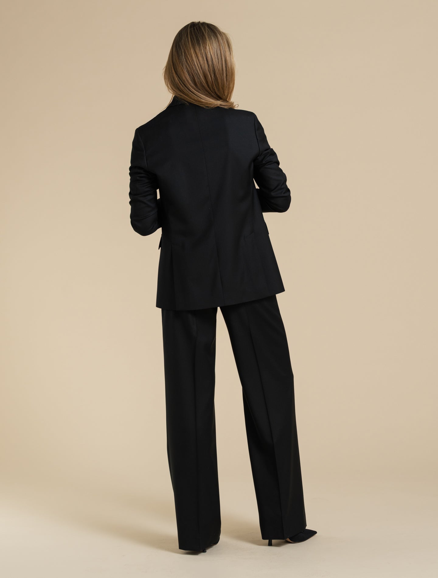 Single Breasted Loro Piana Zelander Wool jacket Black