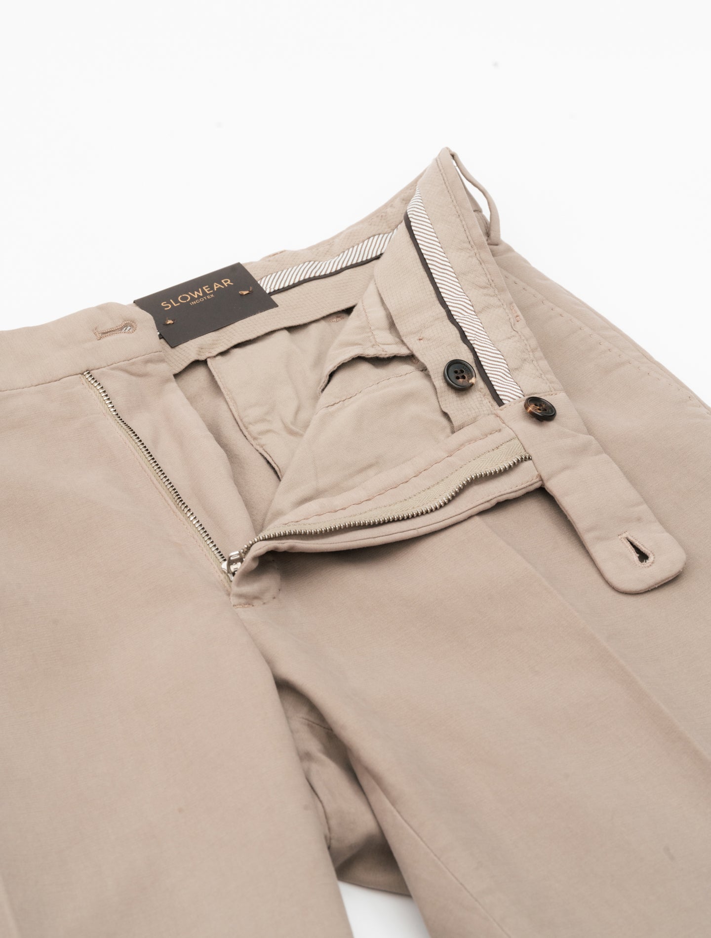 Doeskin Regular Fit Trousers Beige