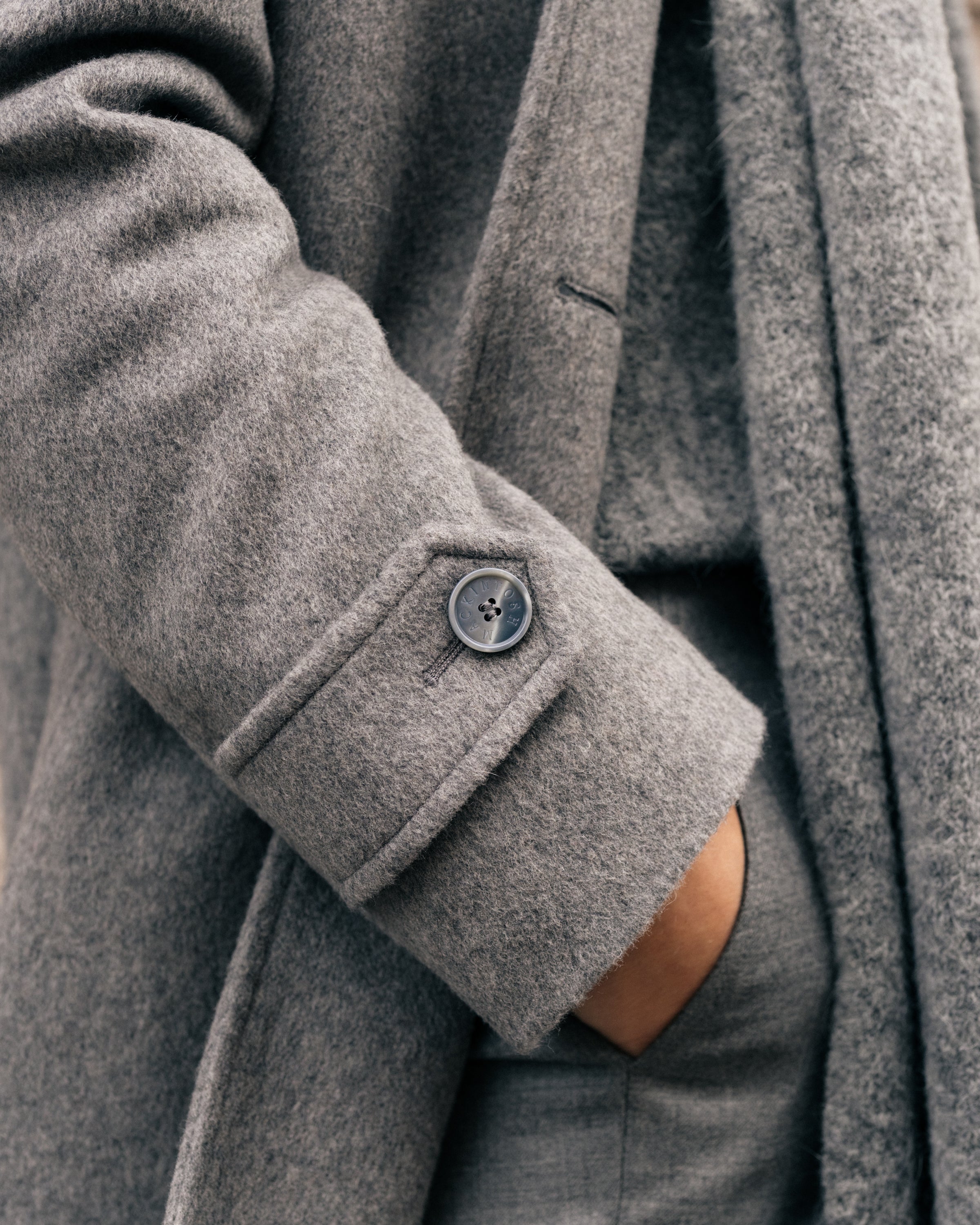 Banton Wool Cashmere Coat Grey