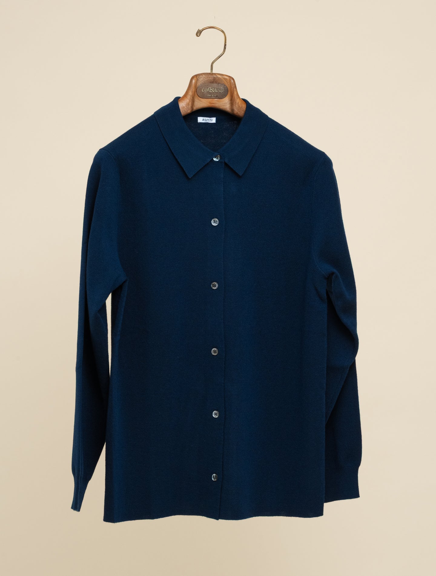 Merino Wool Shirt Navy