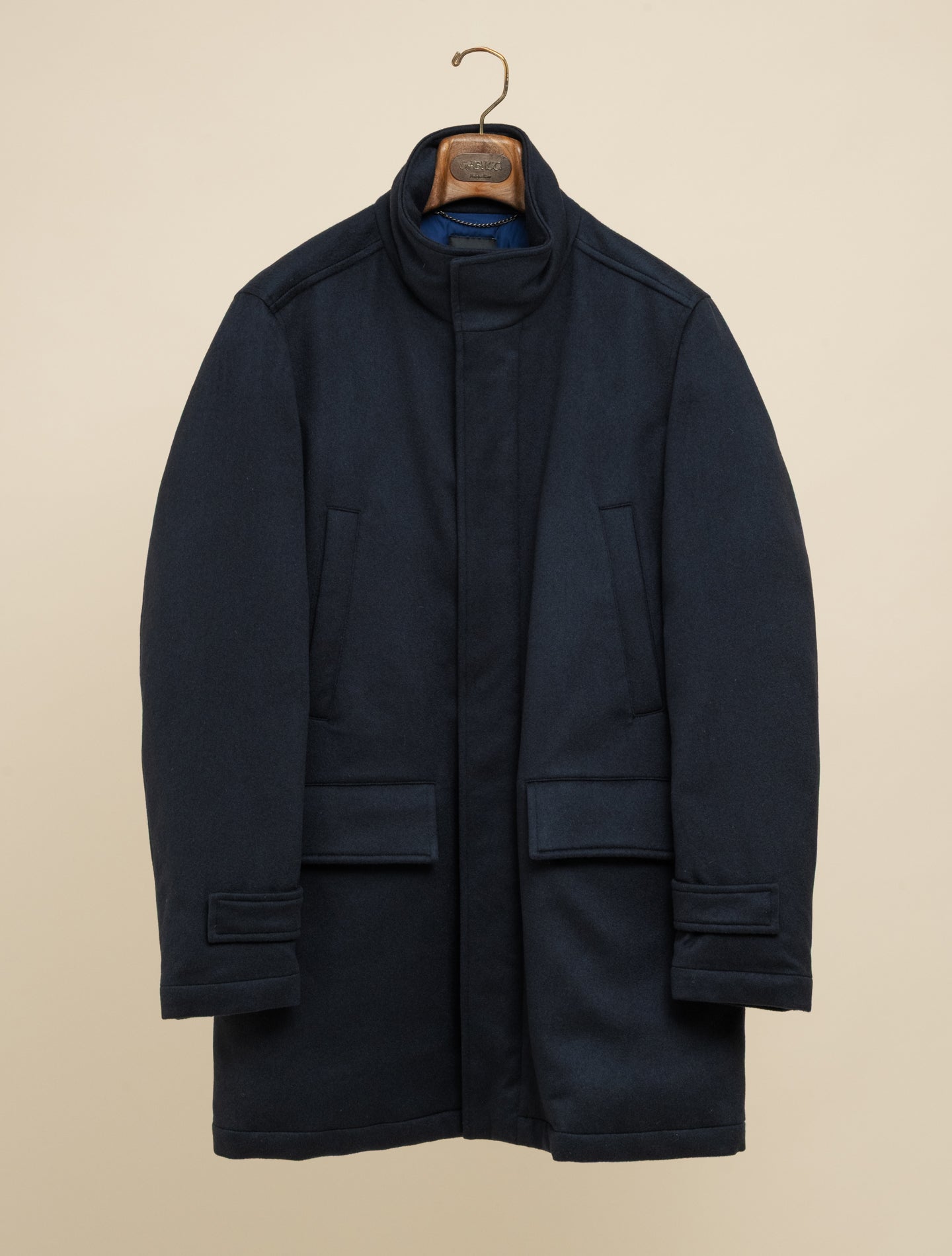 Cashmere Down Padded Jacket Navy
