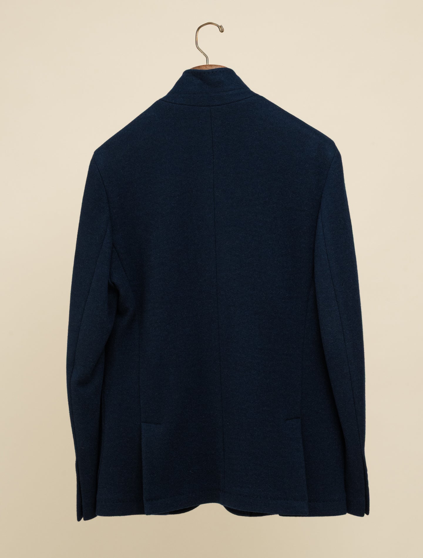 Damon Jacke aus doppeltem Kaschmir-Flanell, Marineblau