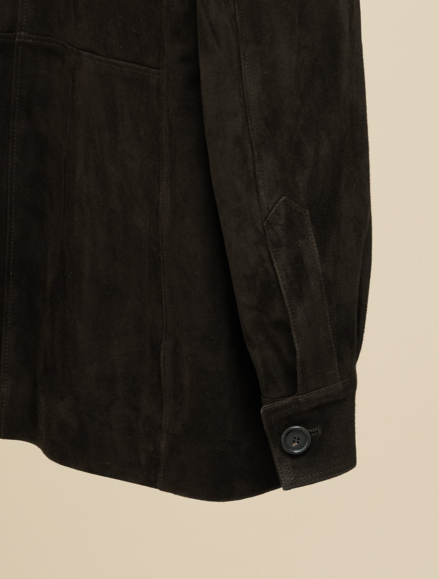 Wildlederjacke mit Wollfutter Braun