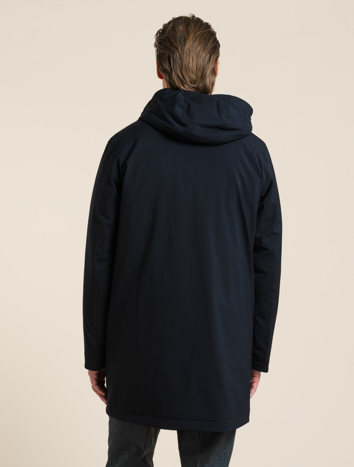 Leichter gefütterter Flight Parka Navy