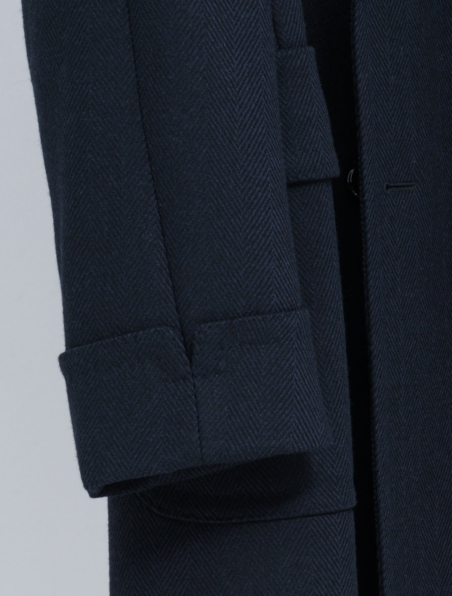 Double Breasted Wool Cashmere Coat Navy