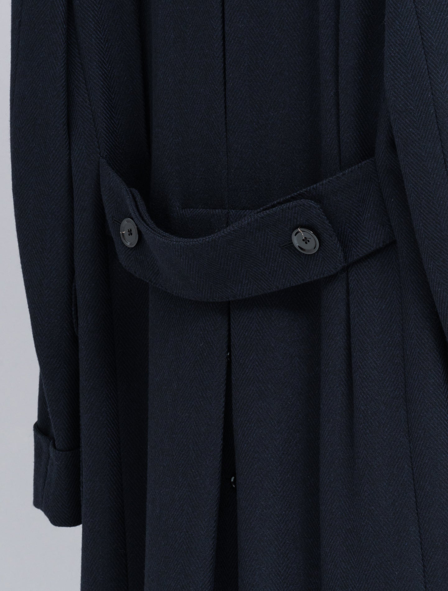 Double Breasted Wool Cashmere Coat Navy