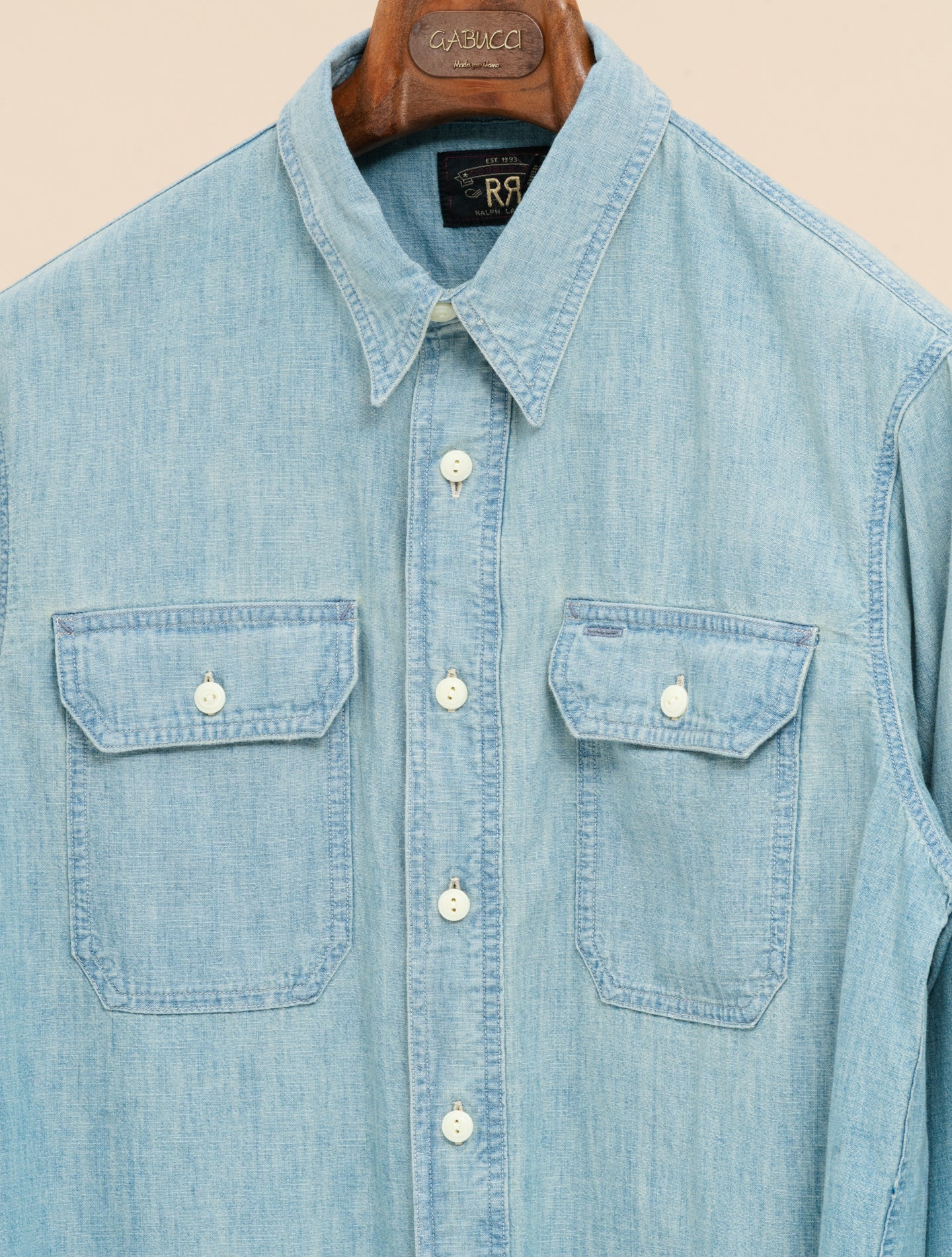 Indigo Chambray Workshirt Medium Wash