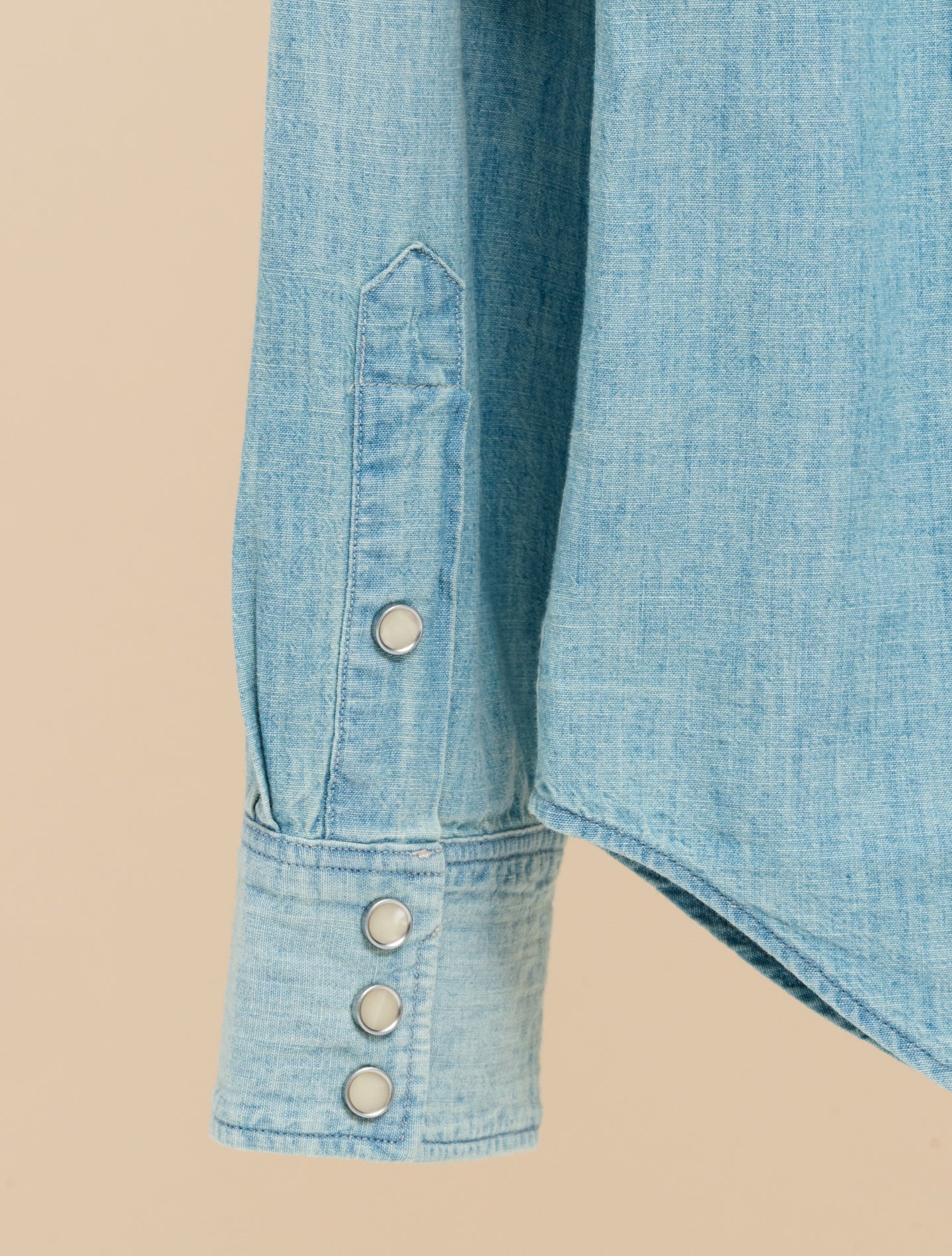 Slim Fit Chambray Western Shirt Davey Wash