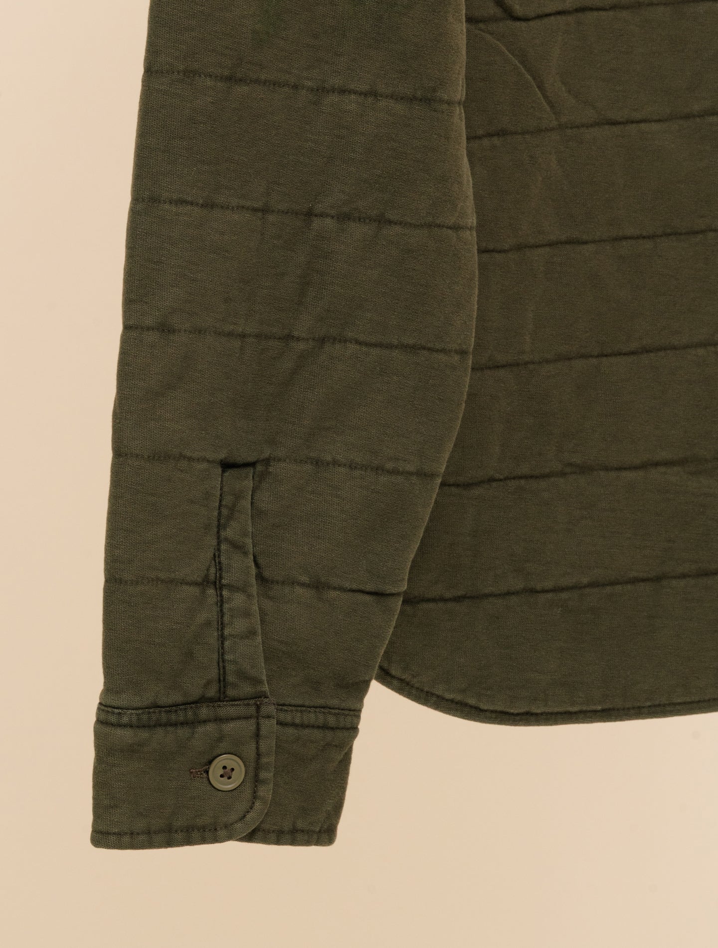 Quilted Jersey Overshirt Olive Drab
