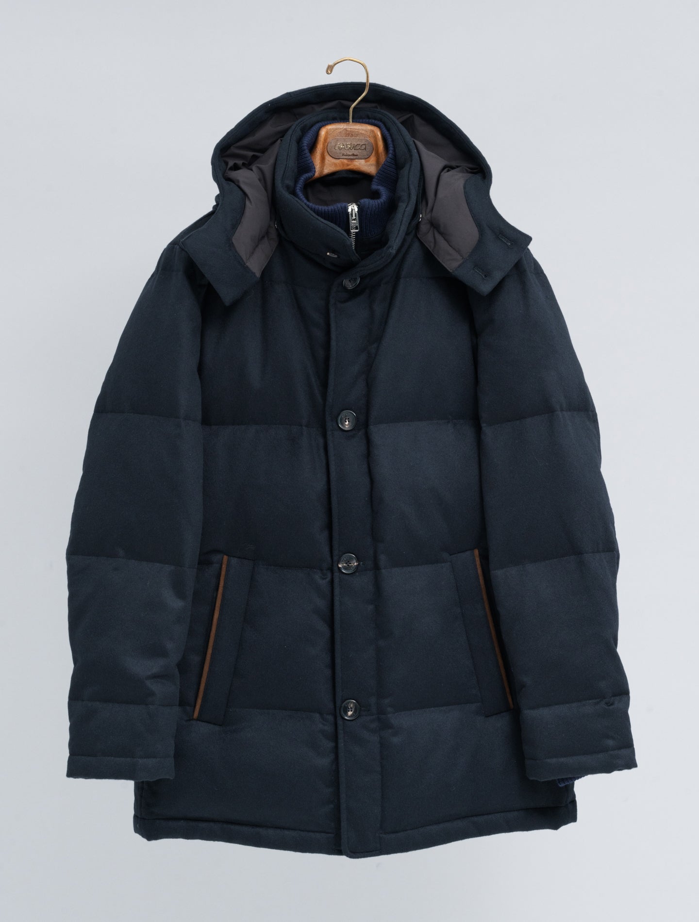 Mante Cashmere Down Jacket Navy