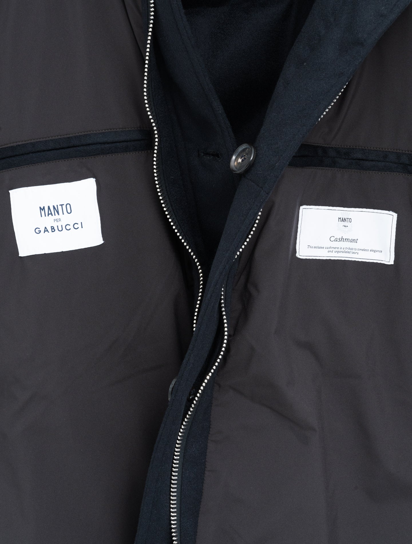 Mante Cashmere Down Jacket Navy