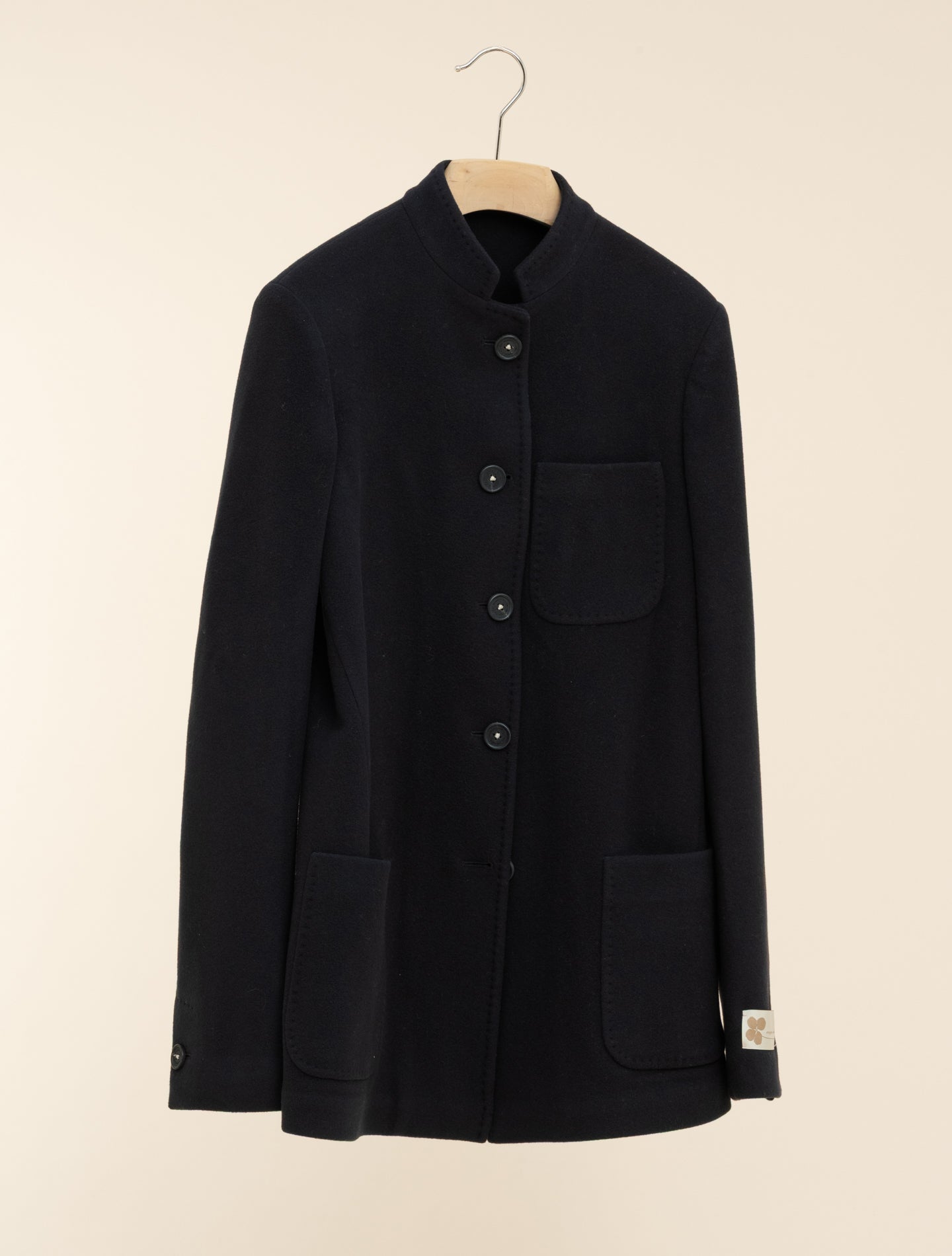 Baliw Wool Flannel Jacket Navy