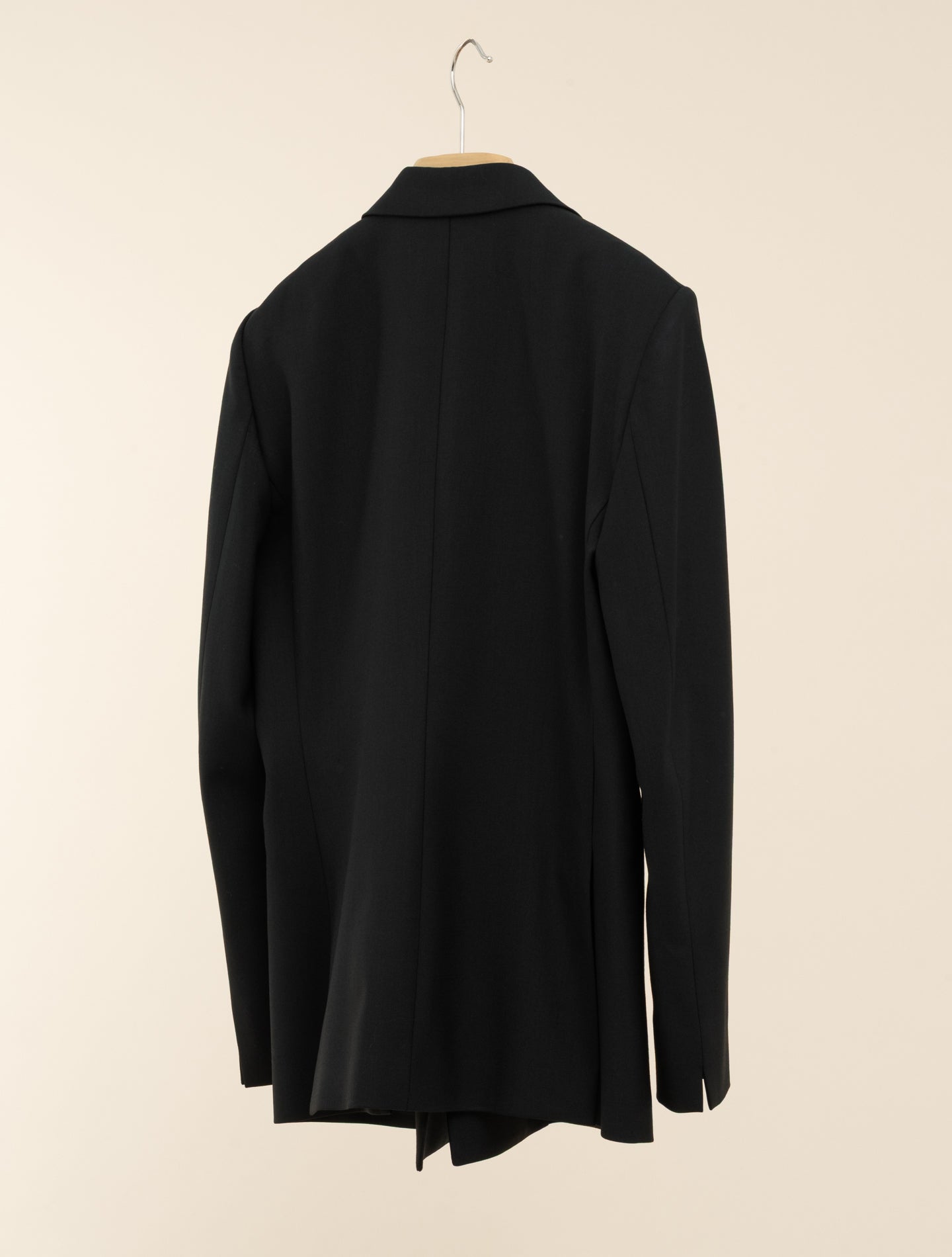 Double Breasted Wool Jacket Black