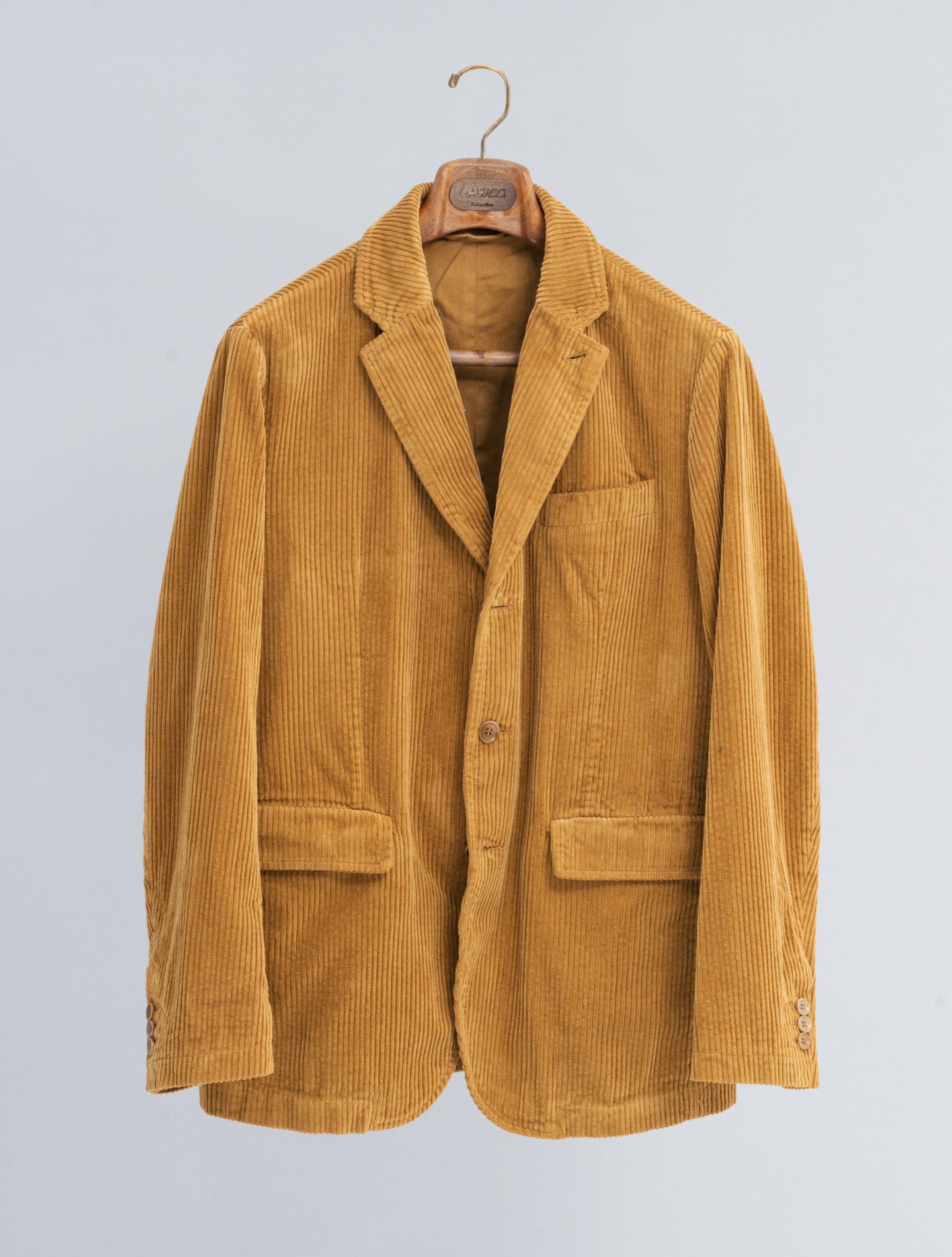 Single Breasted Corduroy Jacket Camel