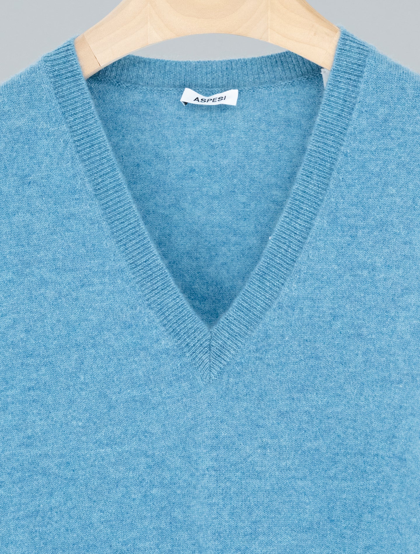 Cashmere Vest Top Azzurro