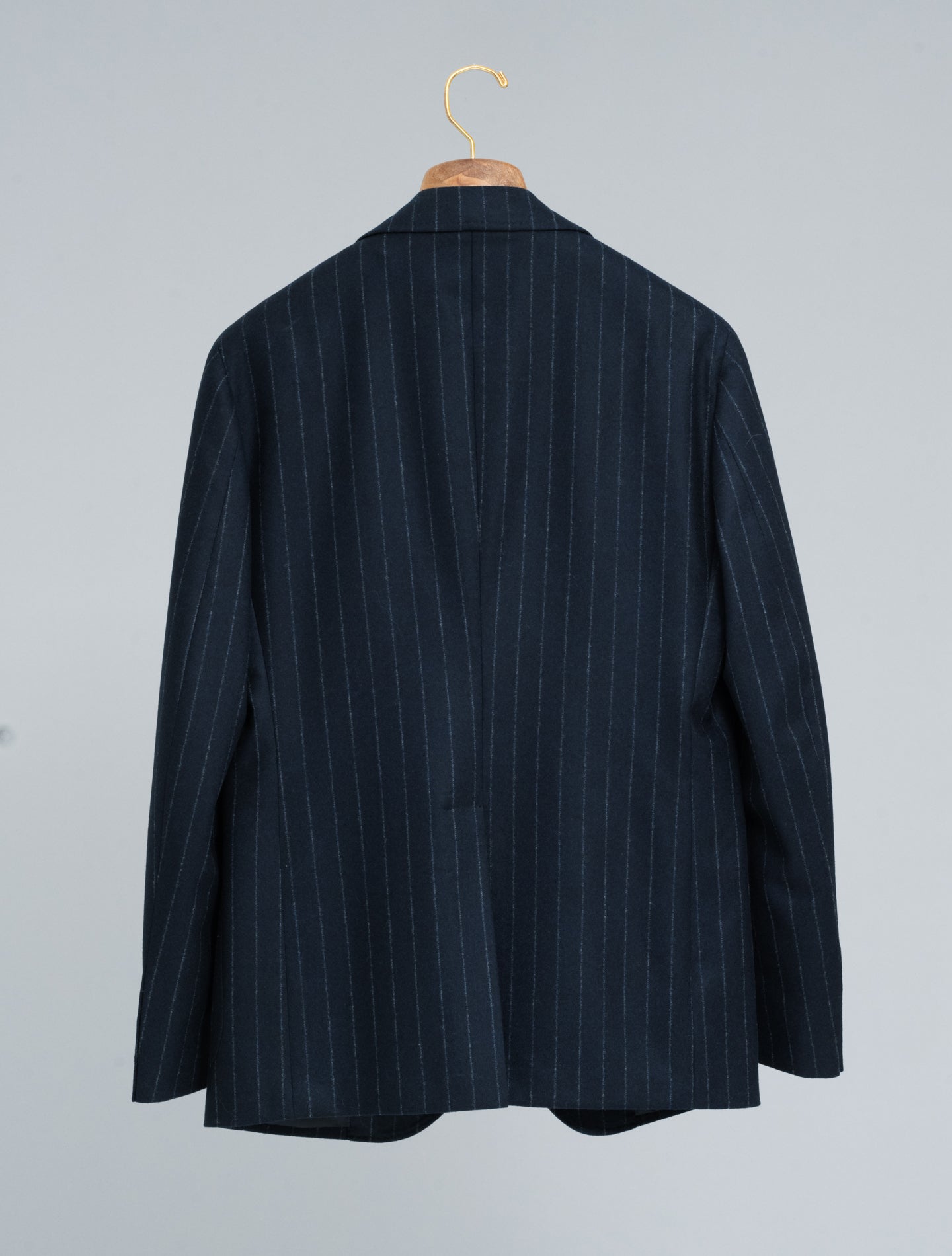 Single Breasted Pinstripe Suit Navy