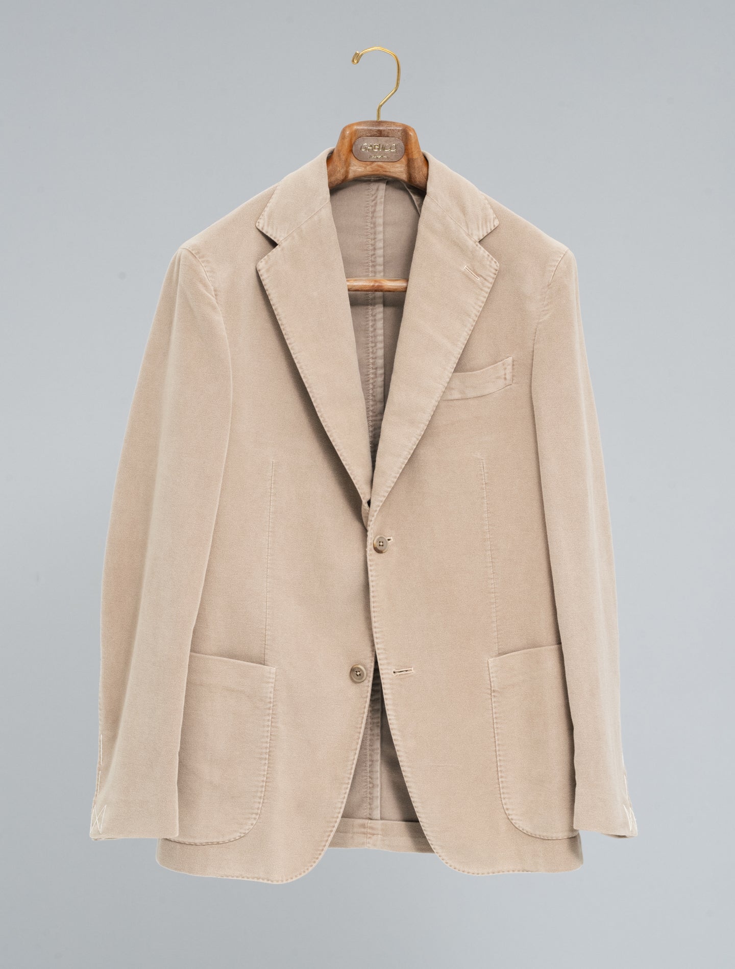 Art1 Single Breasted  Moleskin Jacket Sand