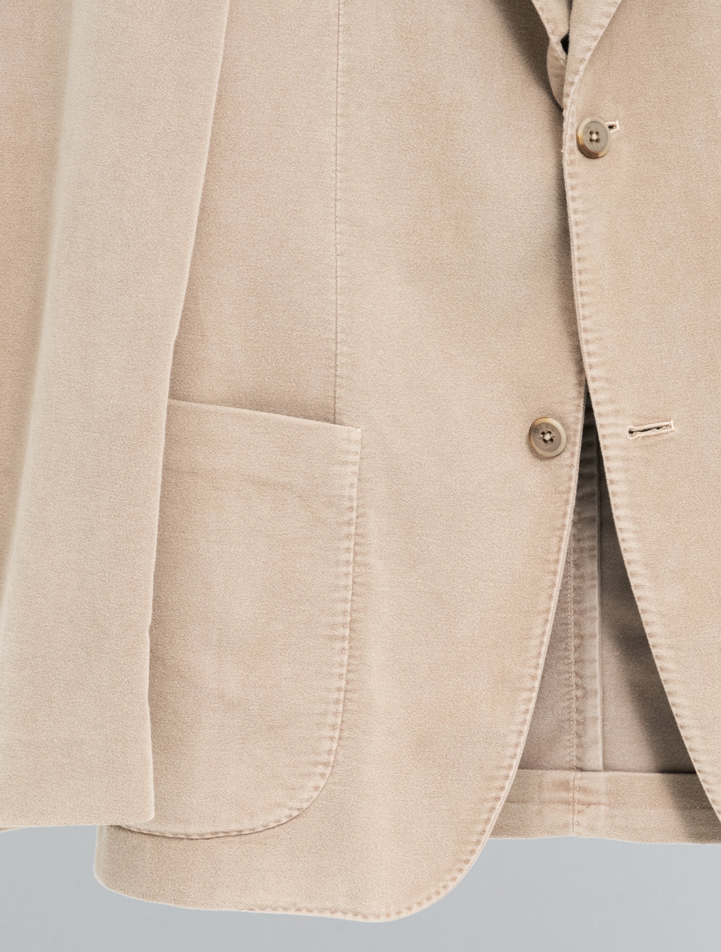 Art1 Single Breasted  Moleskin Jacket Sand