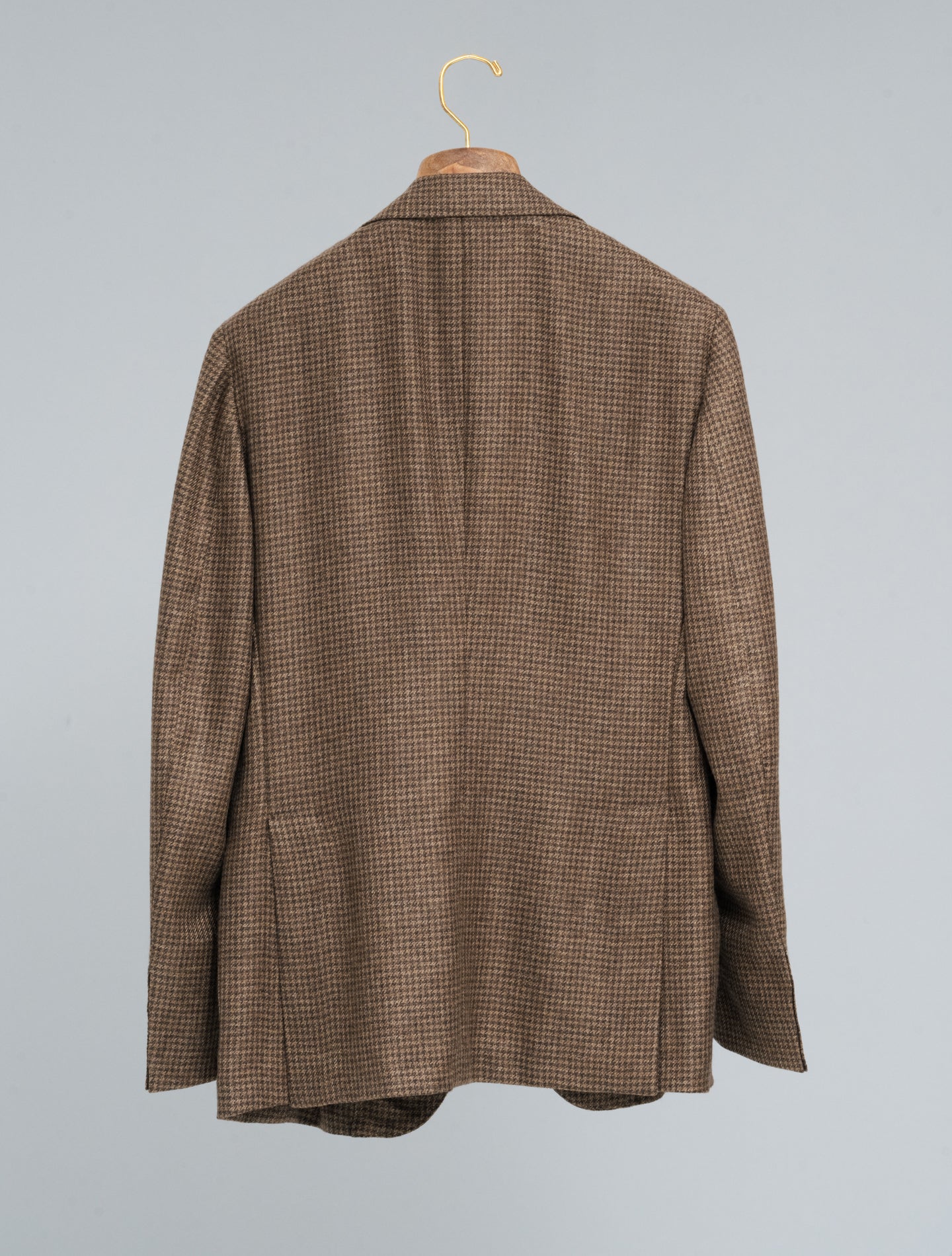 Napoli Houndstooth Cashmere Jacket Brown