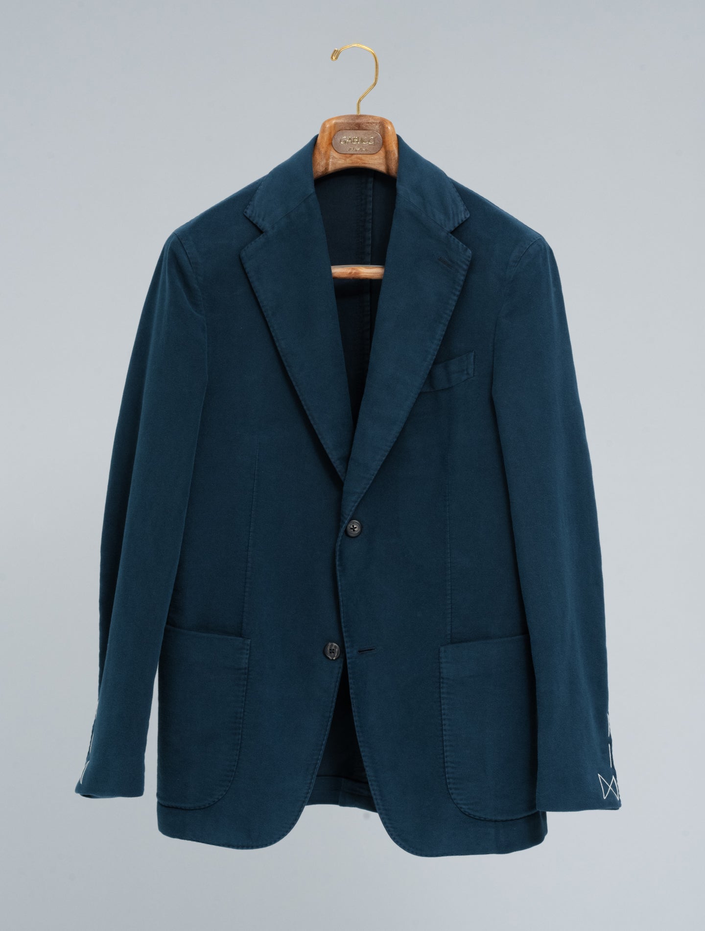 Art1 Single Breasted  Moleskin Jacket Navy