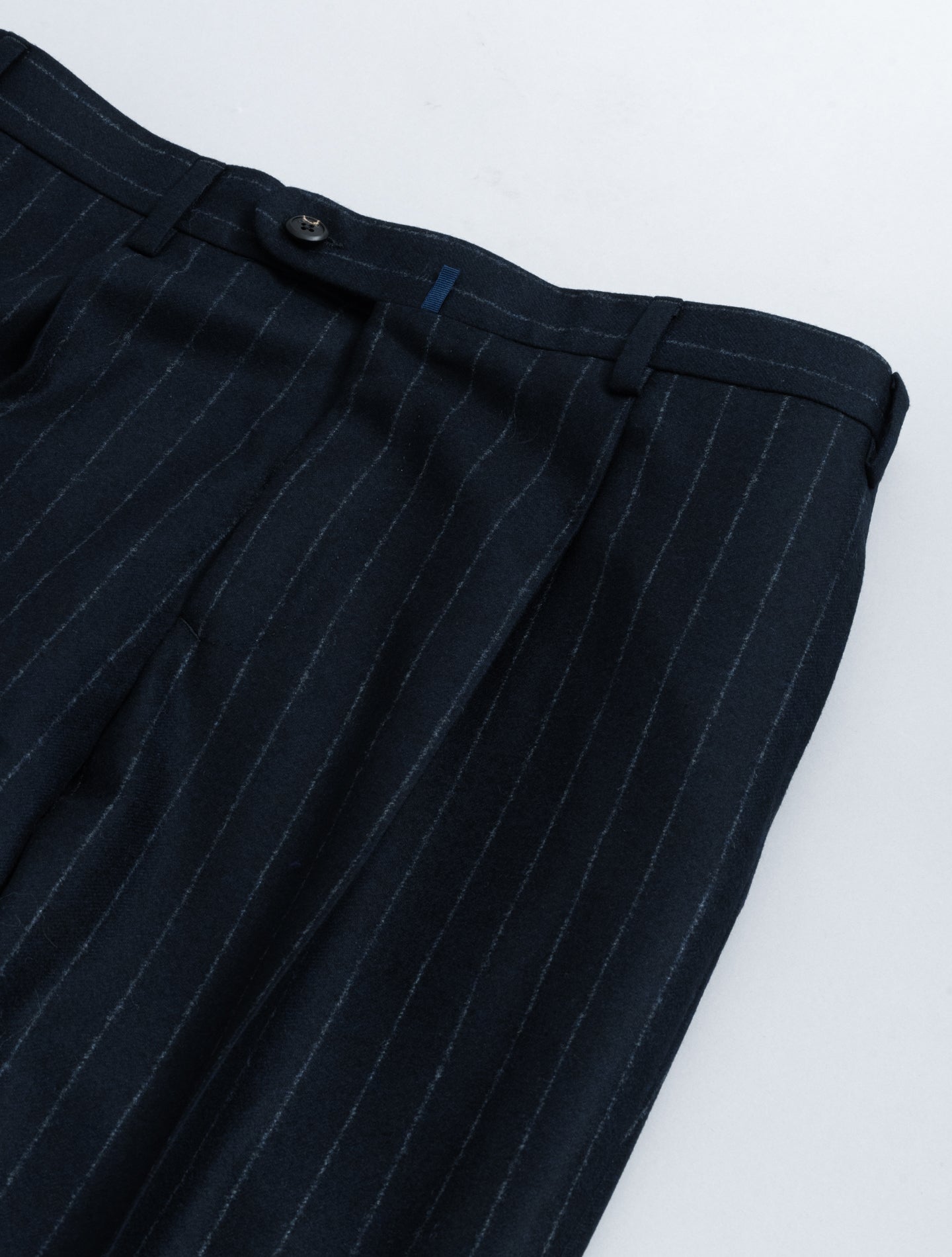 Single Breasted Pinstripe Suit Navy