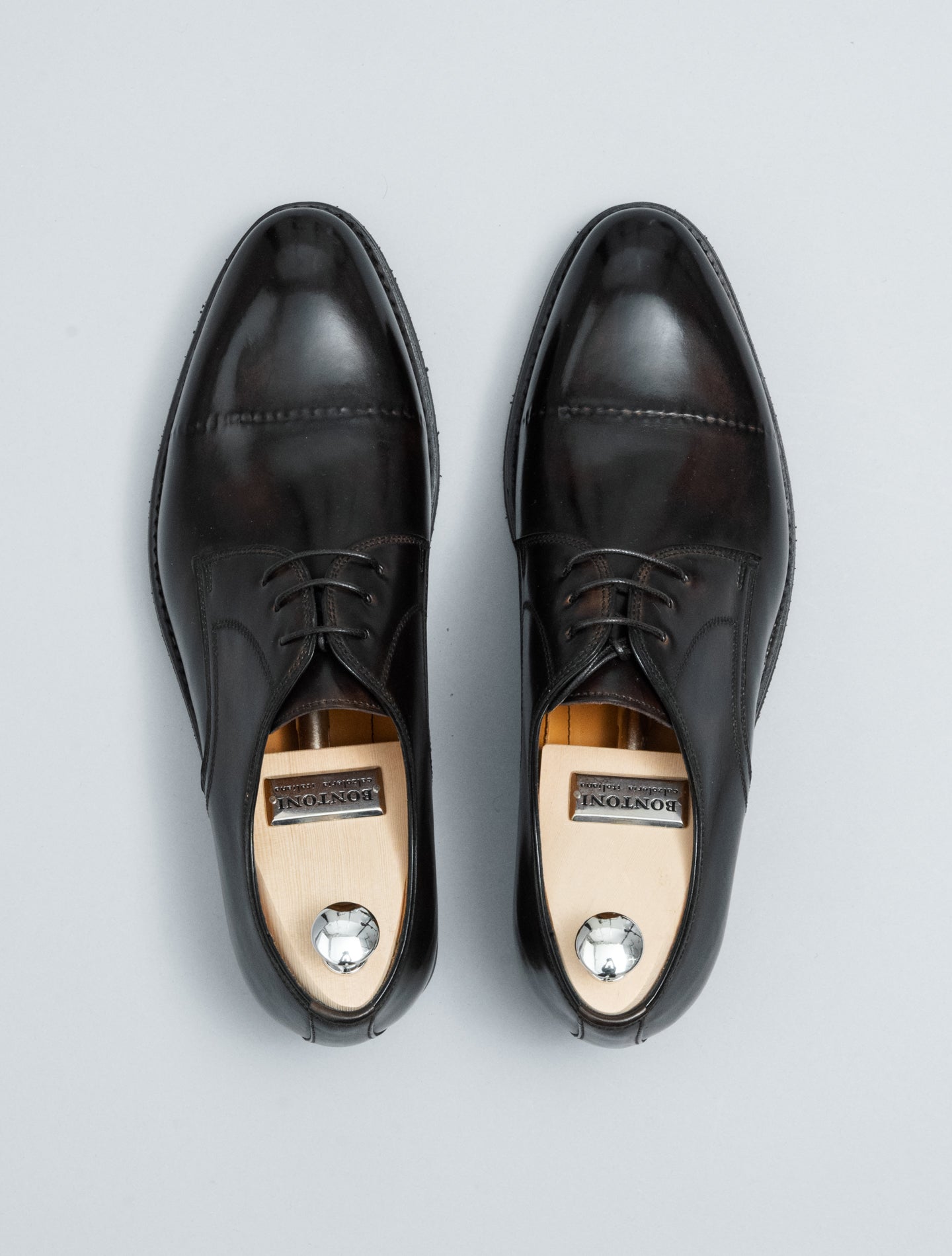Umberto Cap-Toe Derby Shoes Brown