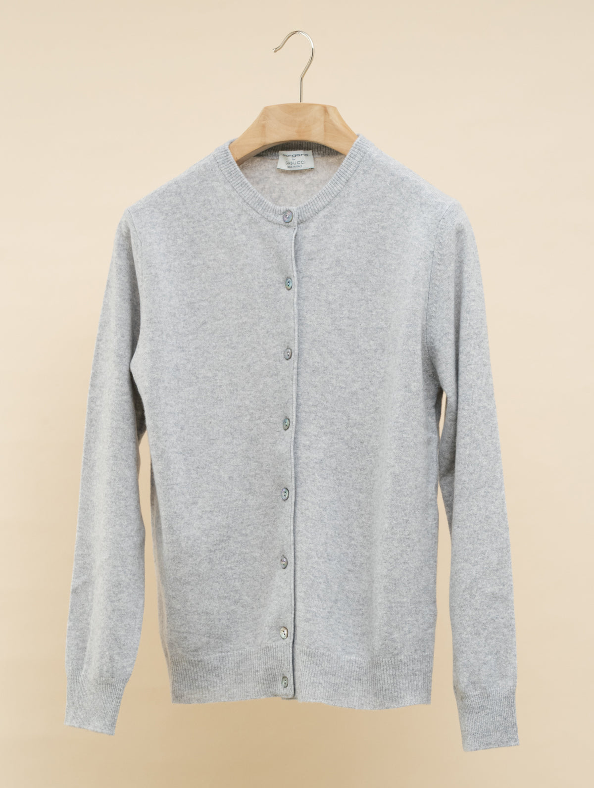 Wool Cashmere Cardigan Grey