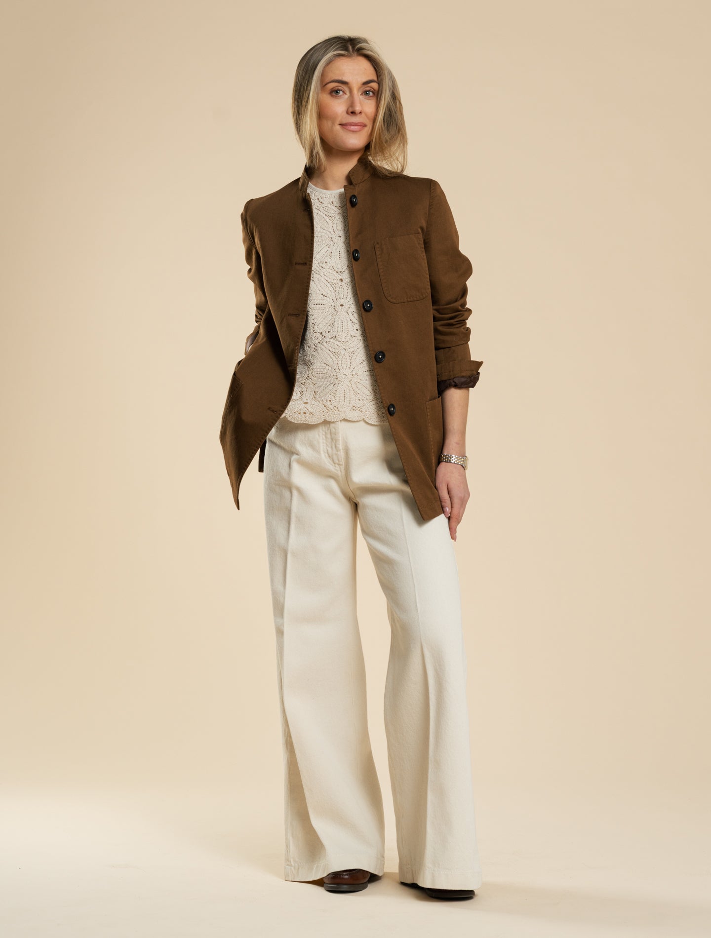 Baliw Linen Cotton Jacket Wood