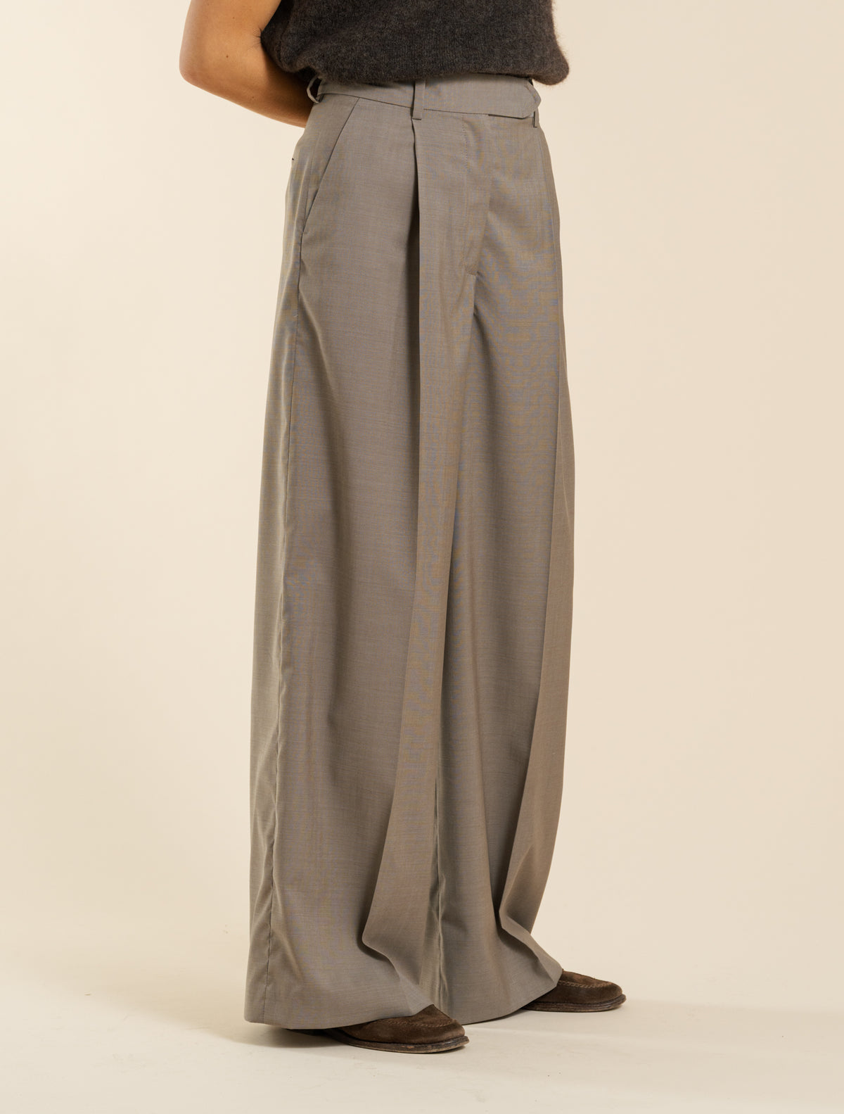 Carlo Fresh Wool Trousers Brown