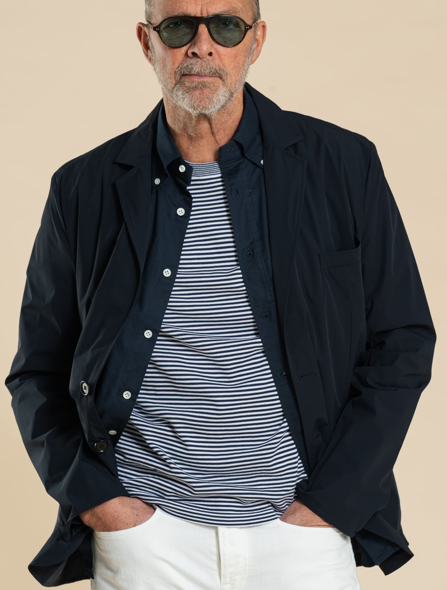 Paperino Bi-Strech Nylon Jacket Navy